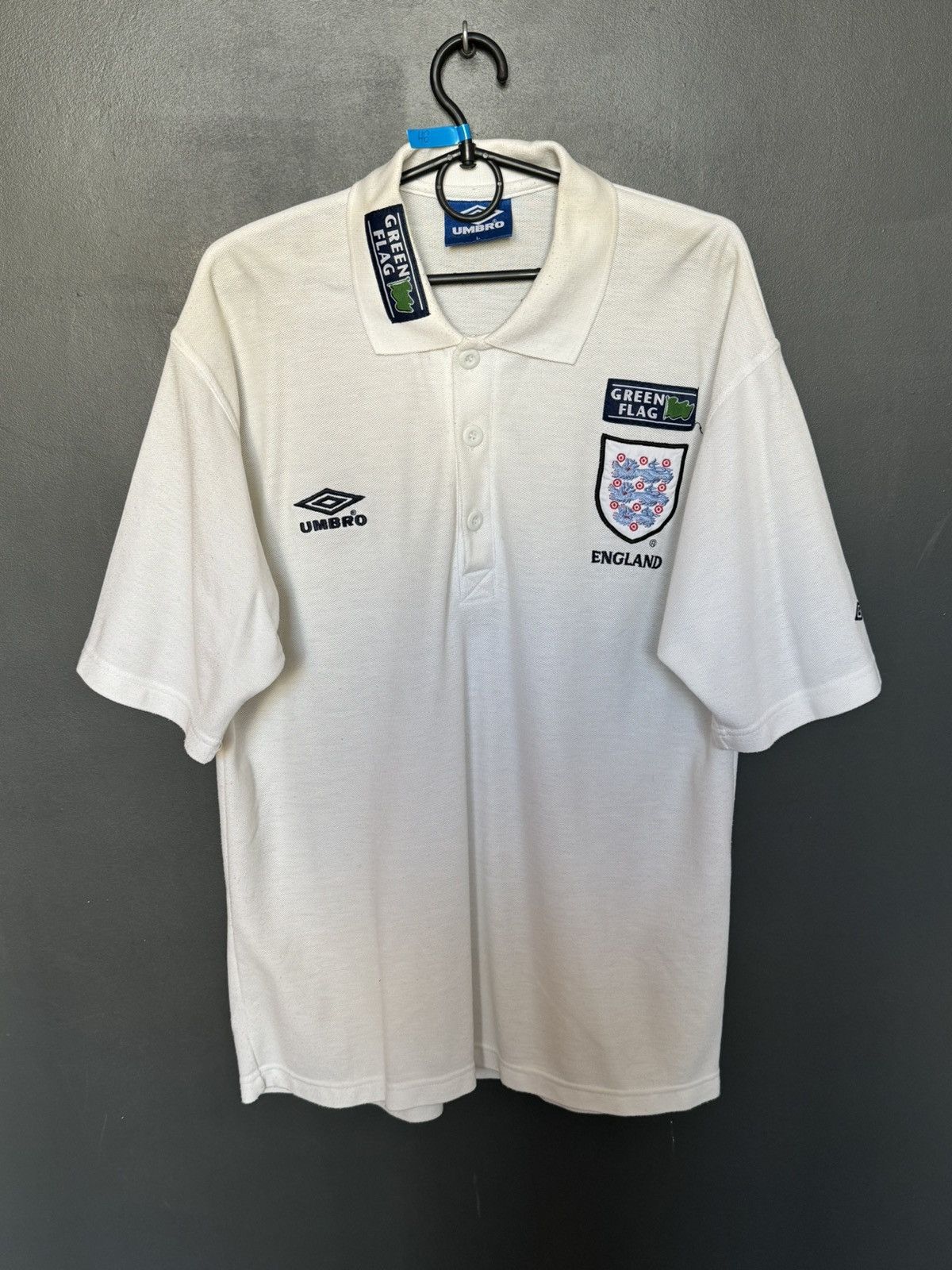 Umbro Vintage England National Team Football Training T-Shirt Size US L / EU 52-54 / 3 - 1 Thumbnail