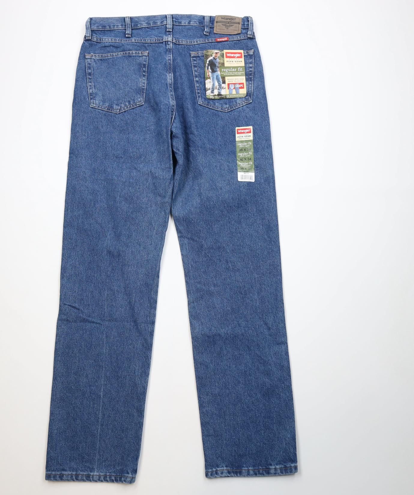 Wrangler Deadstock Vintage Y2K Wrangler Straight Leg Denim Jeans Blue Size US 36 / EU 52 - 8 Thumbnail