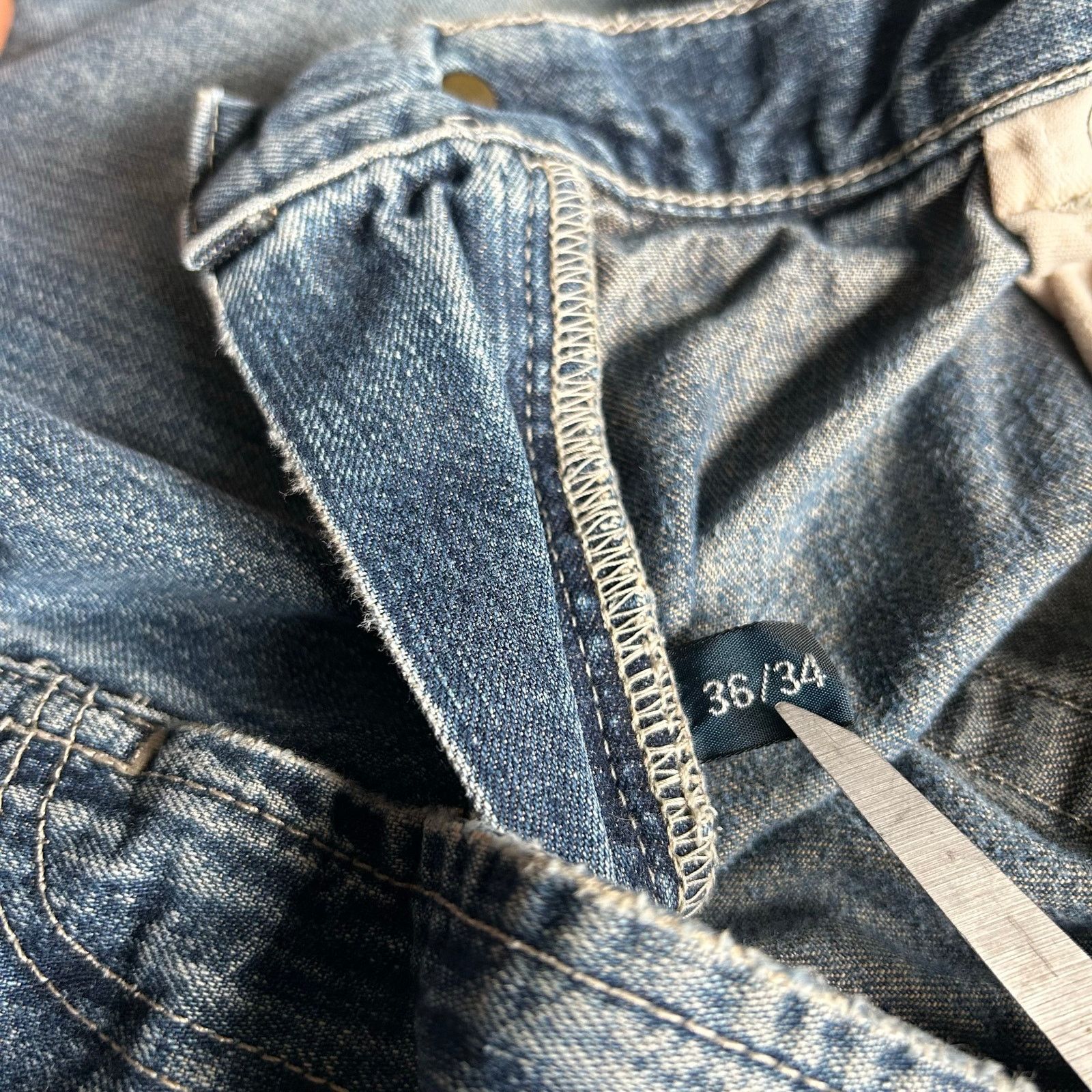 Polo Ralph Lauren Vintage Polo Ralph Lauren Straight Leg Distressed Jeans Size US 34 / EU 50 - 4 Thumbnail