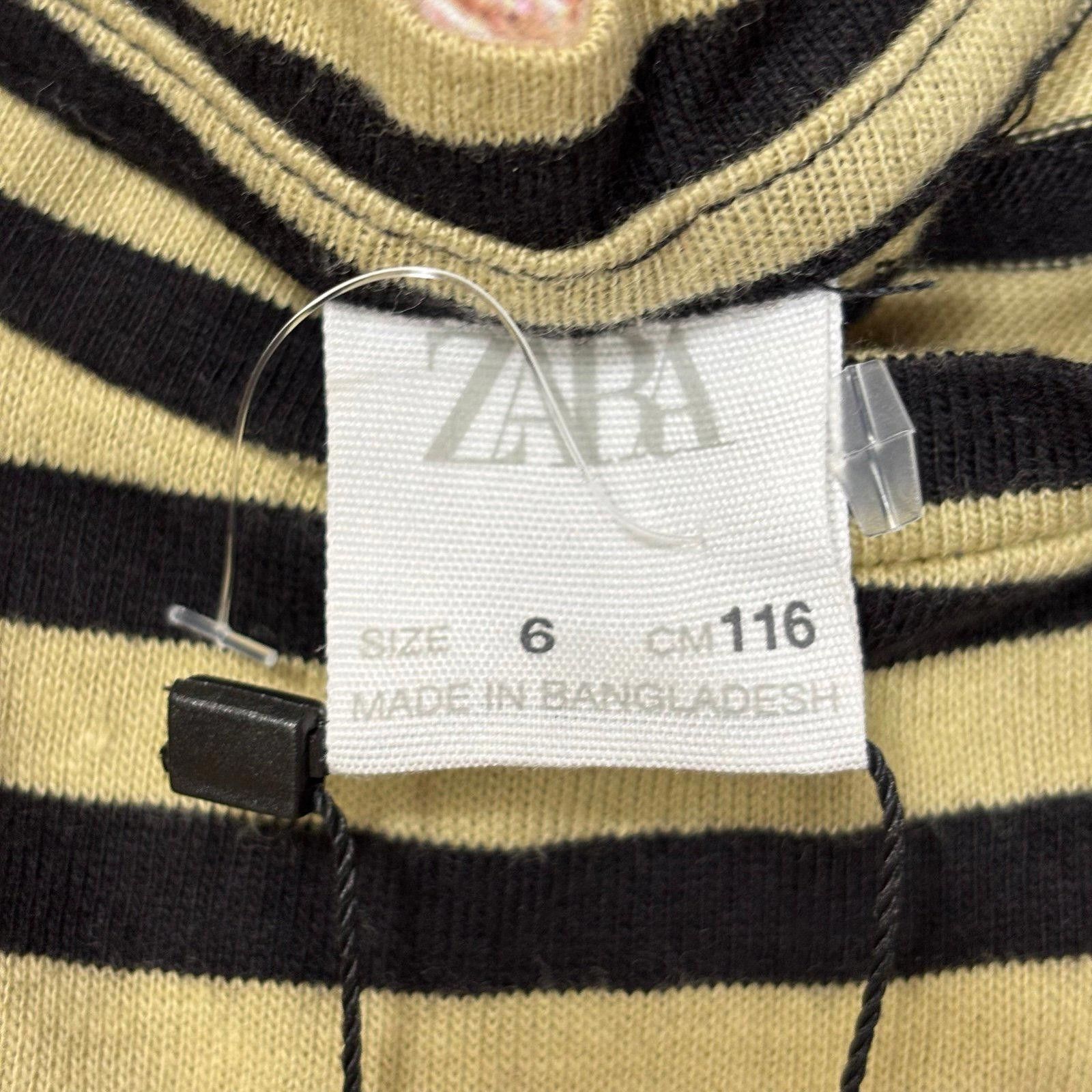 Zara Zara Girls Striped Long Sleeve Top Size 6 NWOT Size S / US 4 / IT 40 - 4 Thumbnail