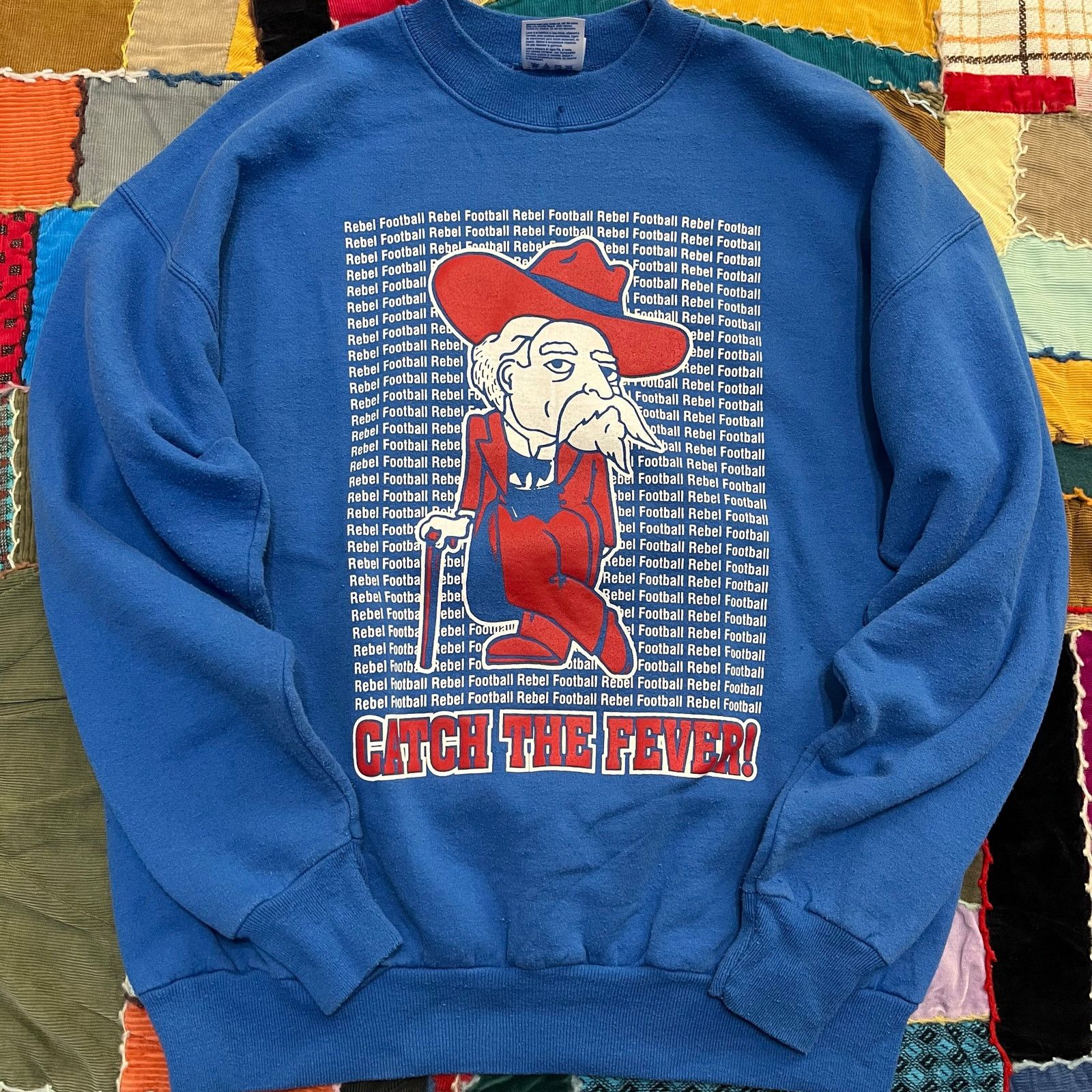 Hanes Vintage 1999 Vestavia Rebels 95 ib Football Blue Crewneck L Size US L / EU 52-54 / 3 - 1 Thumbnail