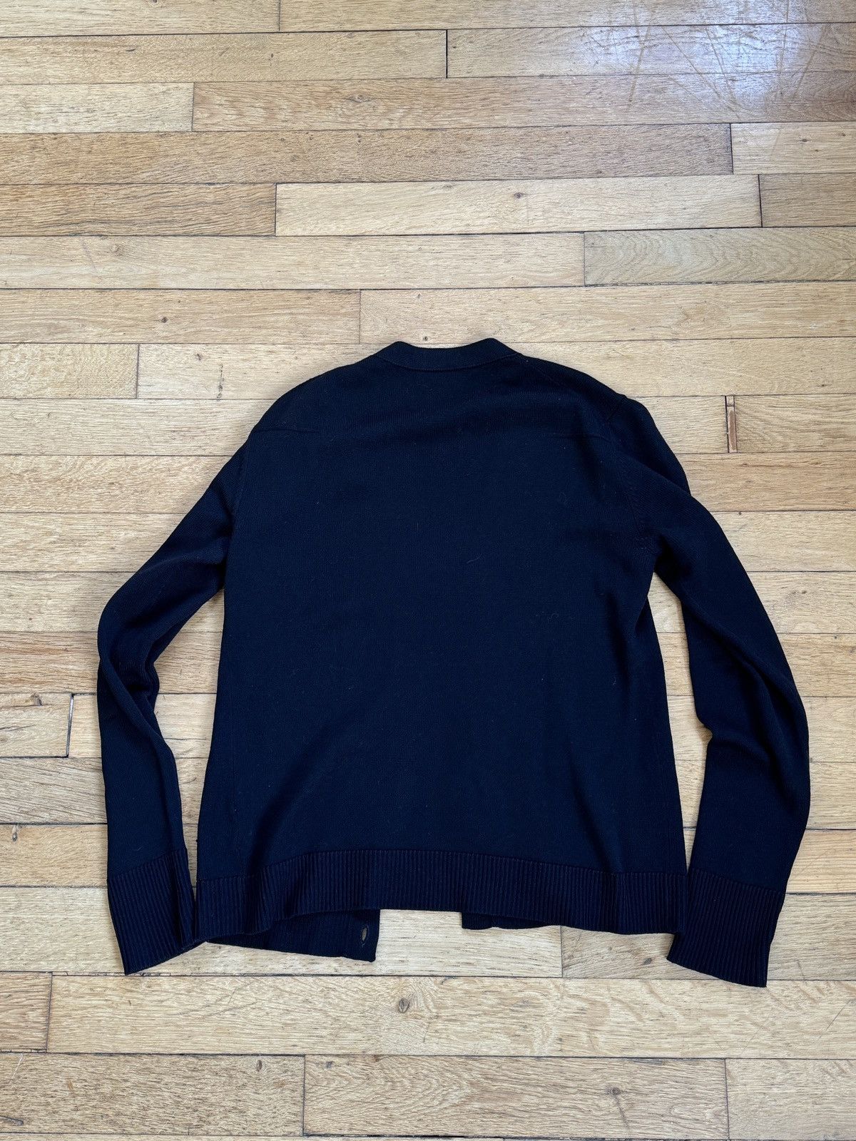 Dior × Hedi Slimane Dior Homme 2005 Black Cardigan Size US M / EU 48-50 / 2 - 3 Thumbnail
