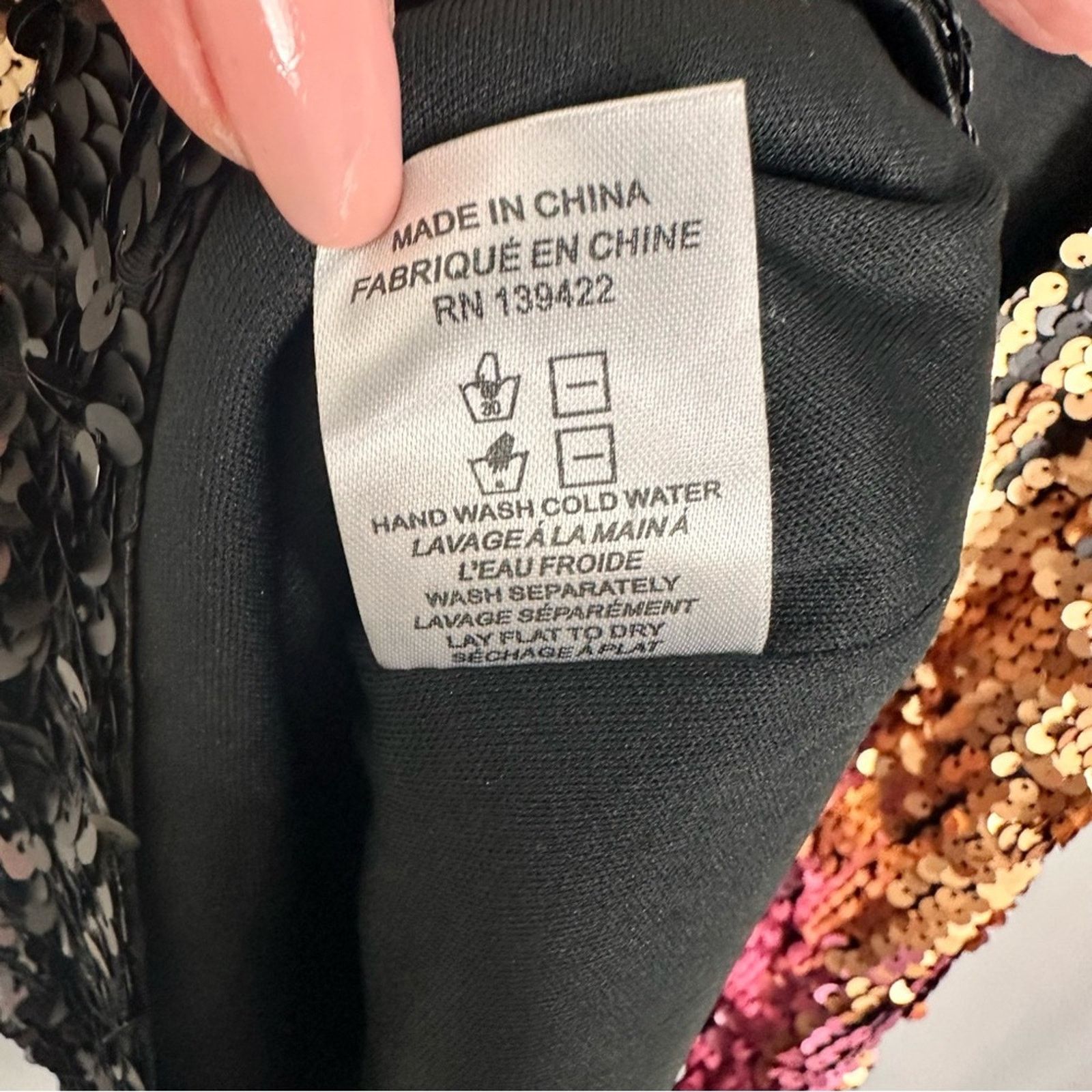 Other Tobi Shine Me Up Ombré Sequin Mini Backless Shift Dress Sz S Size S / US 4 / IT 40 - 9 Thumbnail
