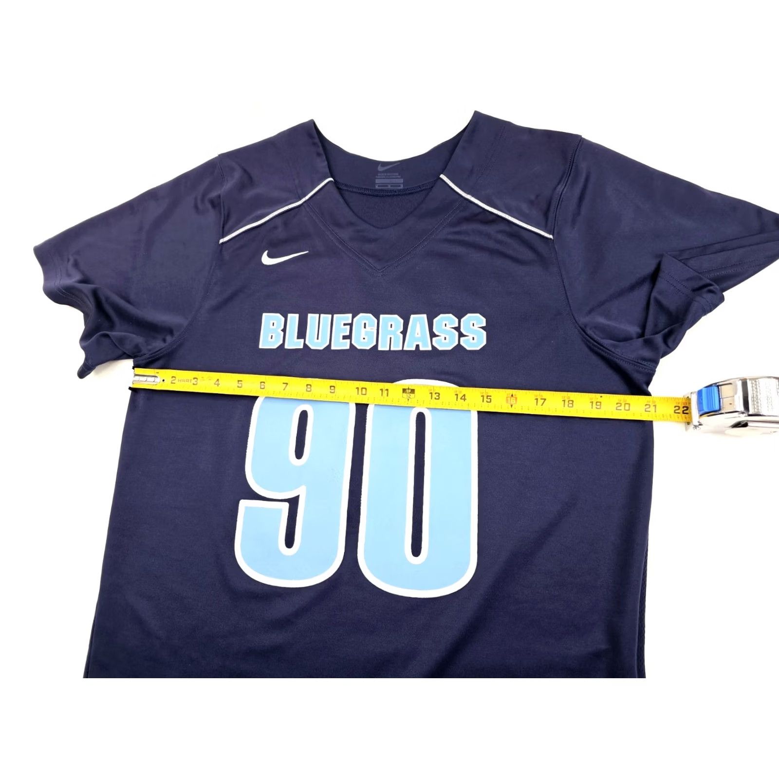 Nike VINTAGE Nike Bluegrass #90 Navy Blue Football Jersey Men M Dri-Fit Athletic Game V-Neck 90s Size US M / EU 48-50 / 2 - 6 Thumbnail
