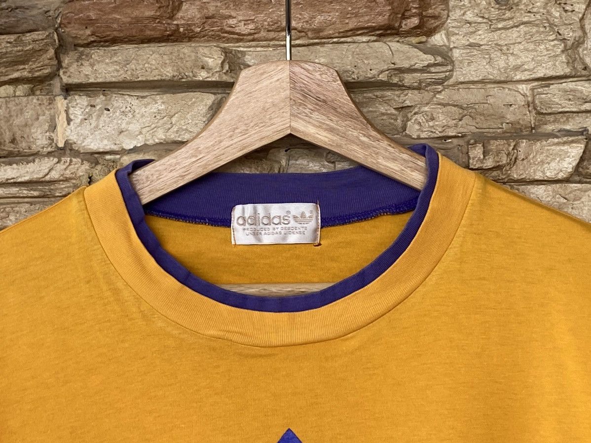 Adidas × Vintage Vintage Adidas Big Logo Double Layer Tshirt Vtg Japan Size US L / EU 52-54 / 3 - 6 Thumbnail