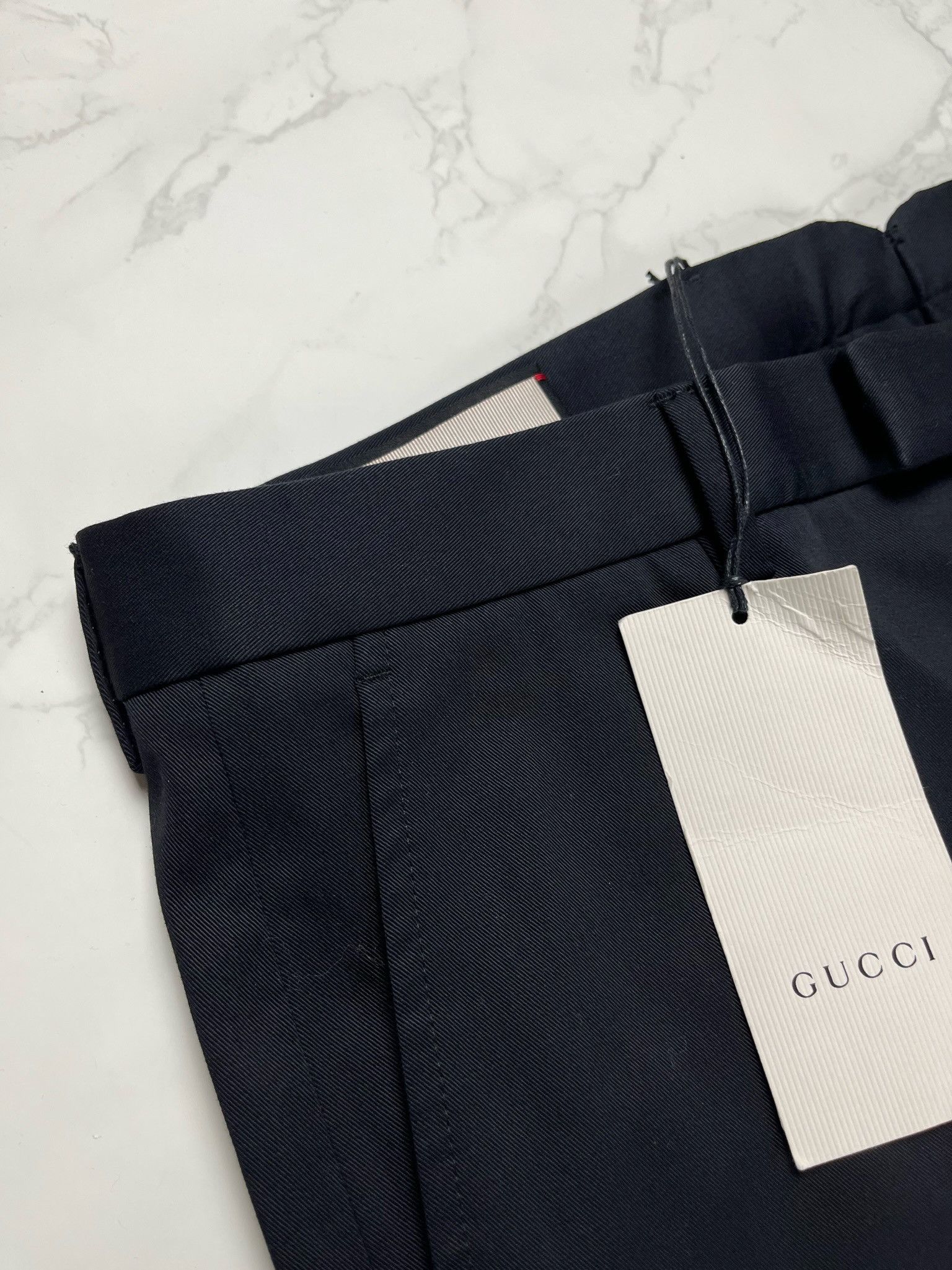 Gucci 🔥65% OFF🔥 Gucci Formal Loop Stretch Gabardine Black Pants Size US 36 / EU 52 - 9 Thumbnail