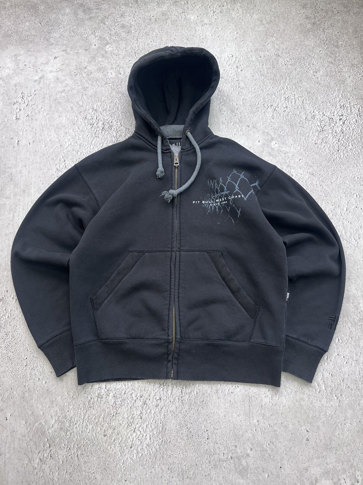 Vintage 100% Hardcore Overprint Hoodie Zip Y2K Vintage Size US M / EU 48-50 / 2 - 2 Thumbnail