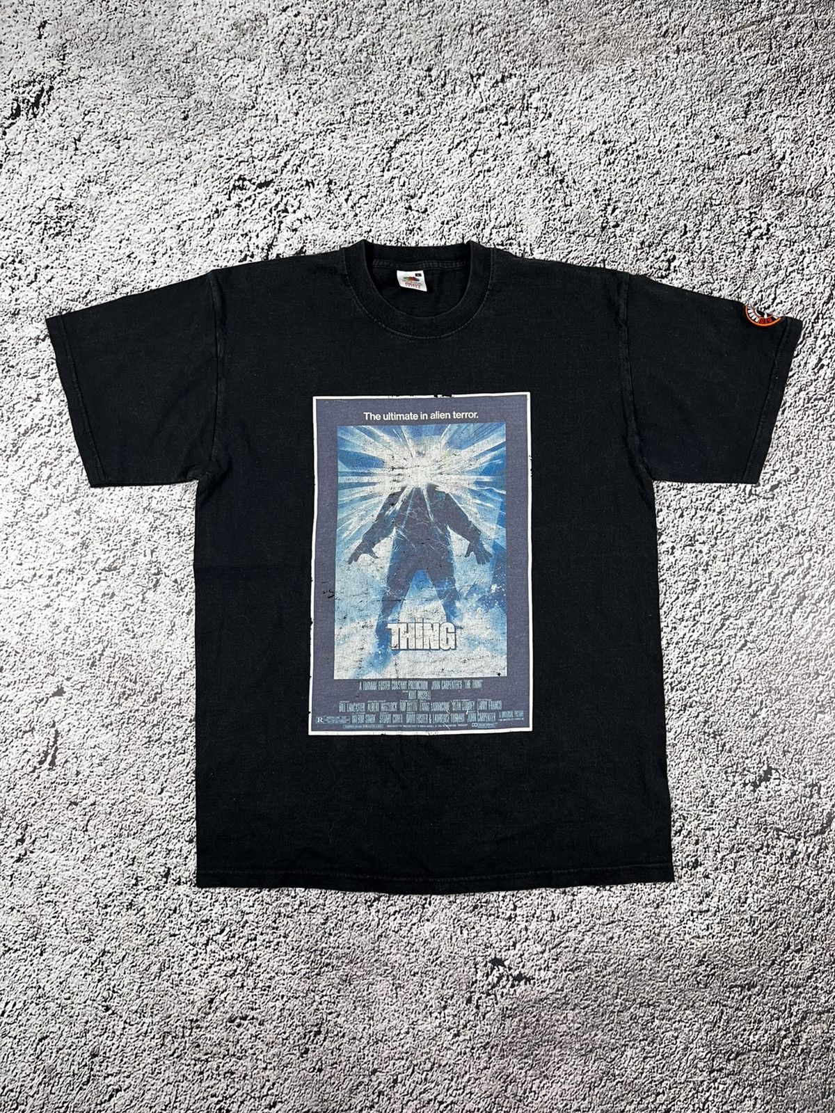 Vintage The Thing logo promo movie poster horror t shirt