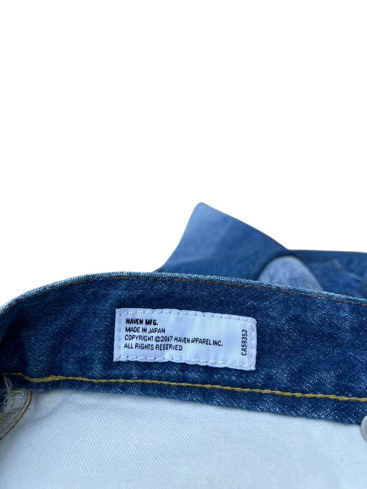 Fabric Brand & Co. HAVEN MFG Japan Blue Denim Selvedge Jeans Size US 31 - 22 Thumbnail