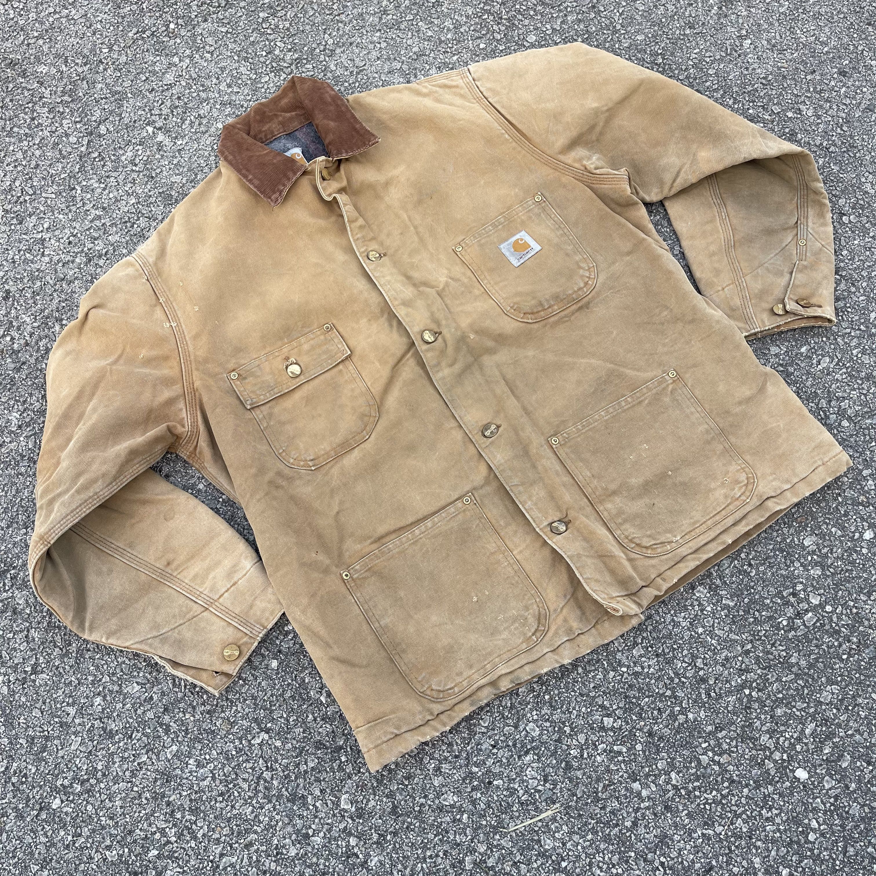 Carhartt × Carhartt Wip × Vintage Vtg 90s Carhartt Detroit Blanket Lined Workwear Jacket Size US XL / EU 56 / 4 - 1 Thumbnail