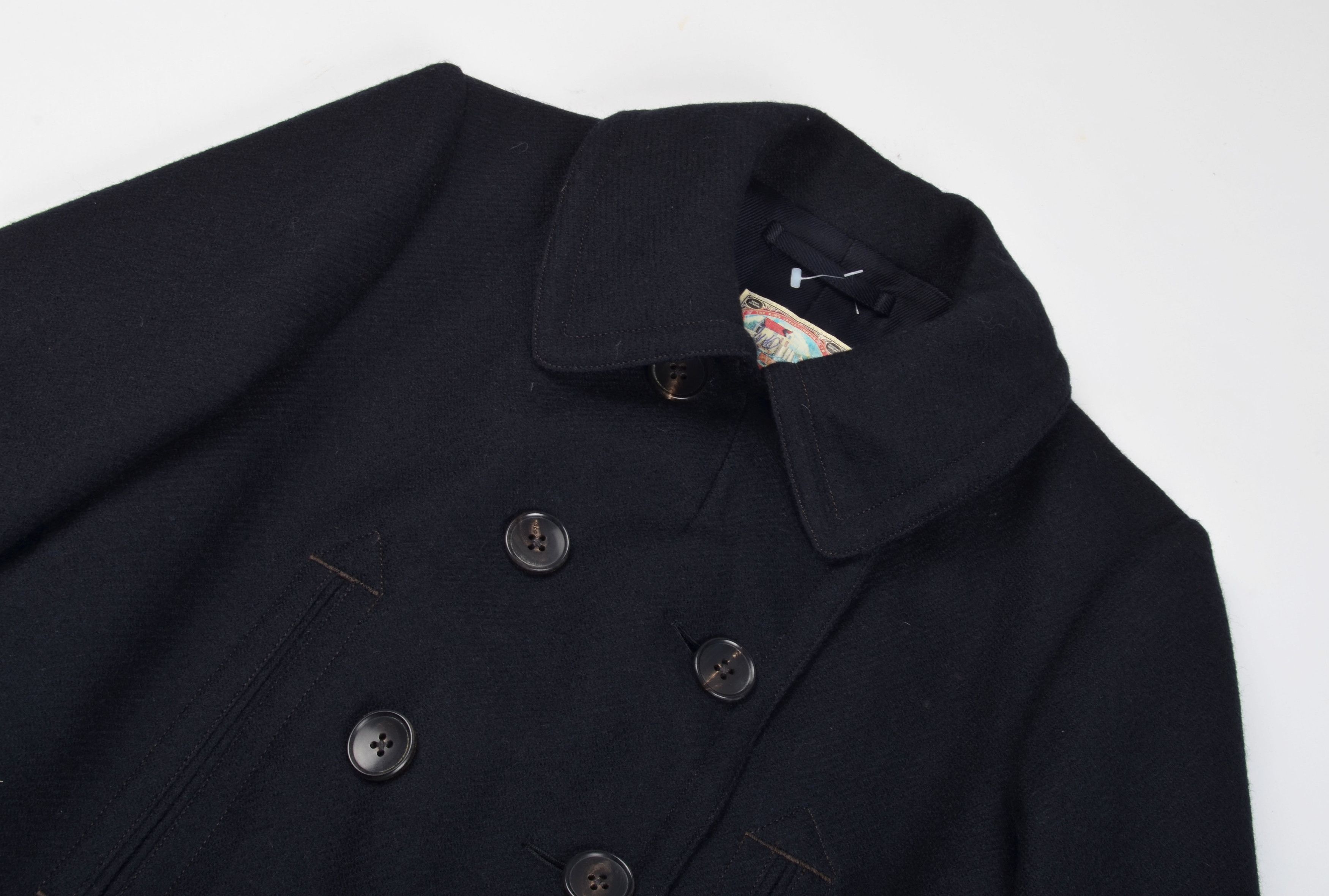 Ring Jacket Ring Jacket Navy Double Breasted Wool Pea Coat Size US S / EU 44-46 / 1 - 2 Thumbnail