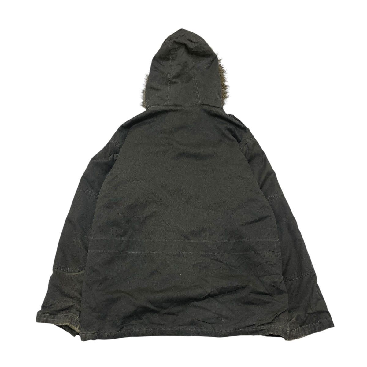 Le Grande Bleu (L.G.B.) 💥Vintage Woolrich Distressed Faux Fur Parka Hooded Jacket Size US M / EU 48-50 / 2 - 2 Thumbnail