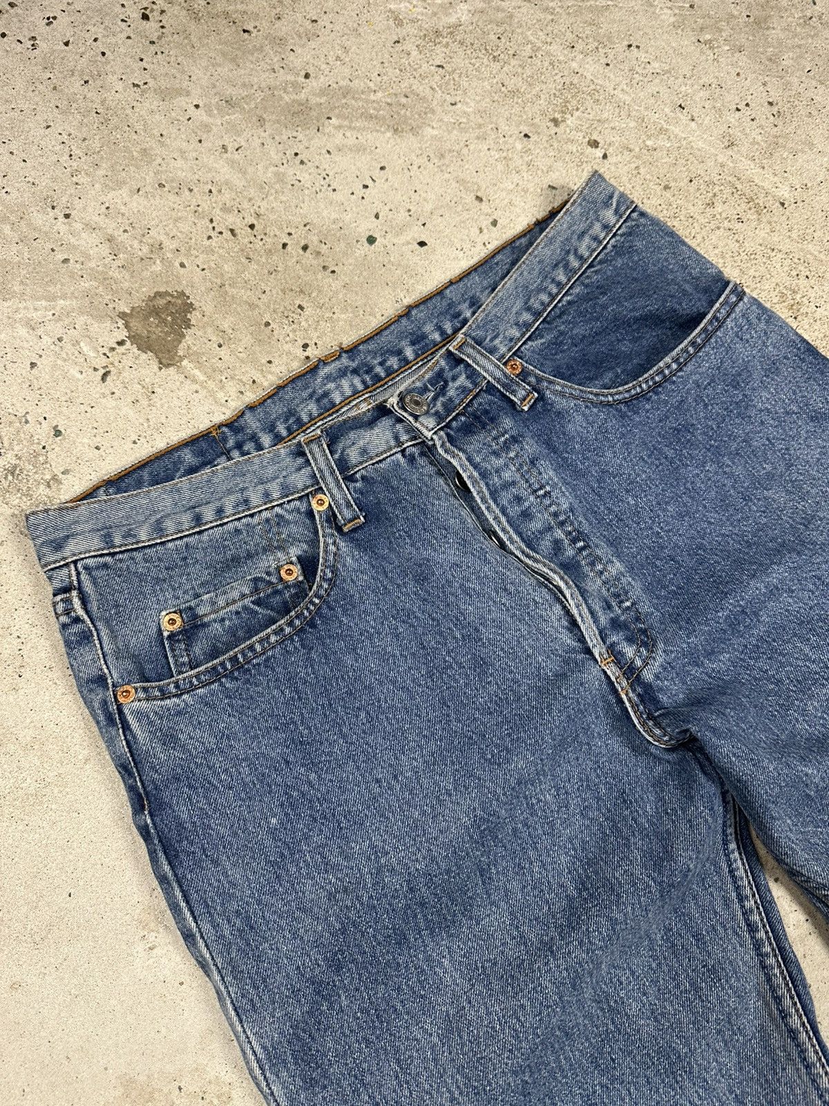 Levi's × Vintage Vintage 1993 Levi’s 501 Blue Denim Pants Jeans France Size US 33 - 7 Thumbnail