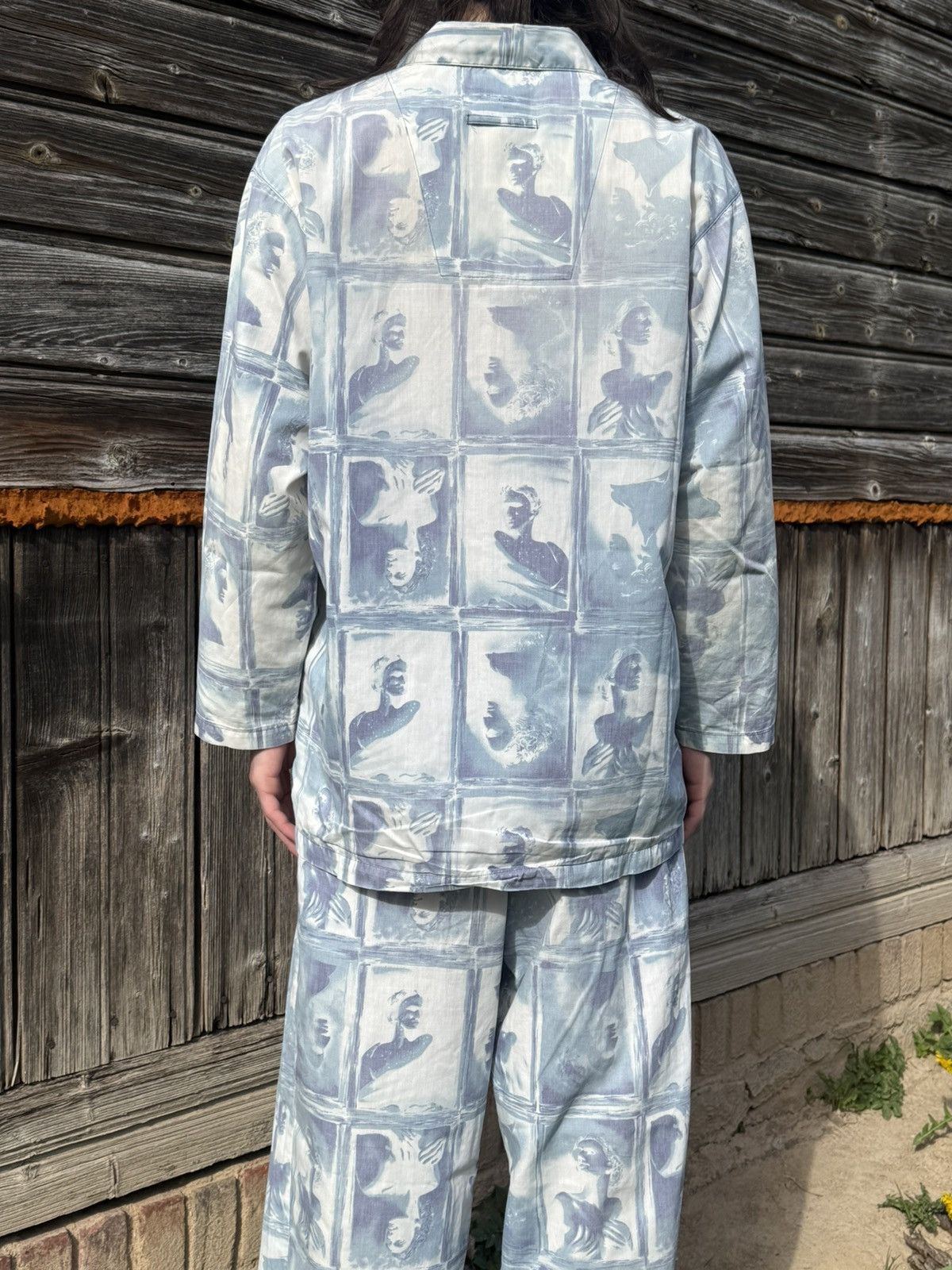 Jean Paul Gaultier Vintage Jean Paul Gaultier Sculptures AOP Pyjama Set Size US M / EU 48-50 / 2 - 2 Thumbnail