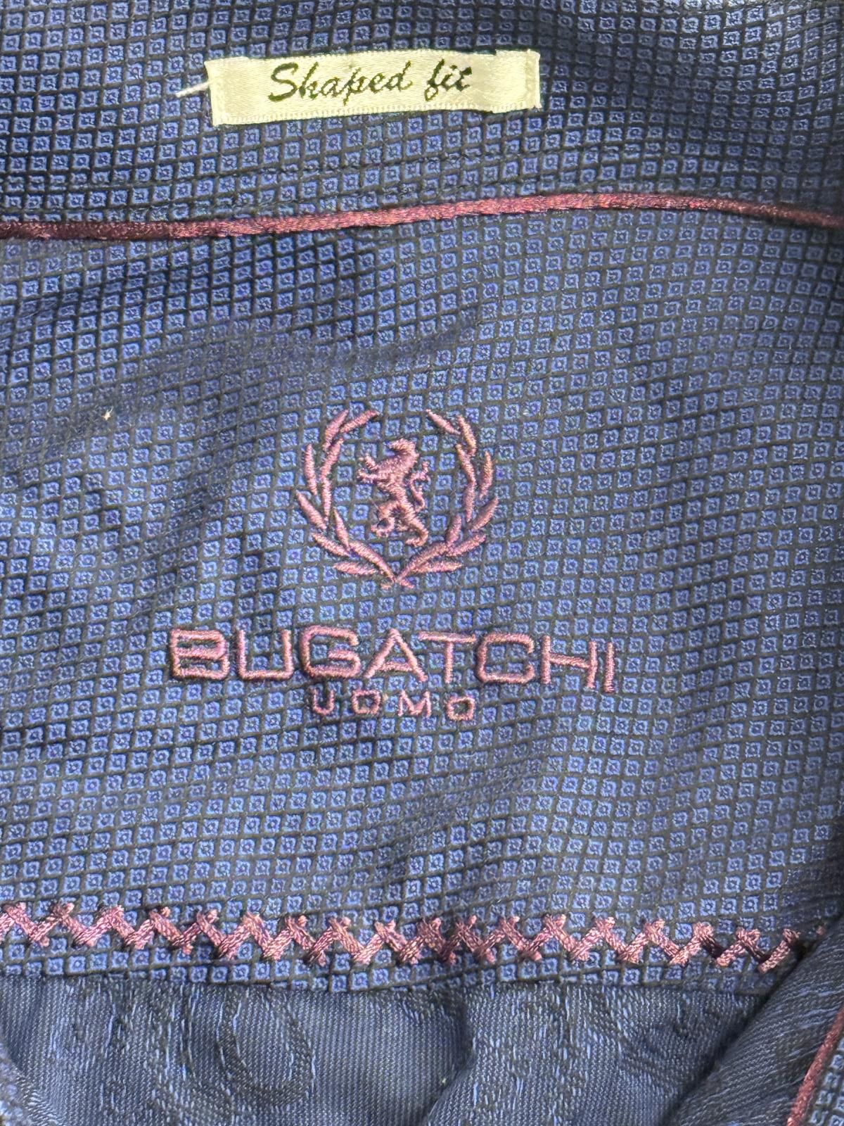BUGATCHI Bugatchi UOMO Paisley LS Button Up Shirt Navy Shaped FIt -XL Size US XL / EU 56 / 4 - 2 Thumbnail