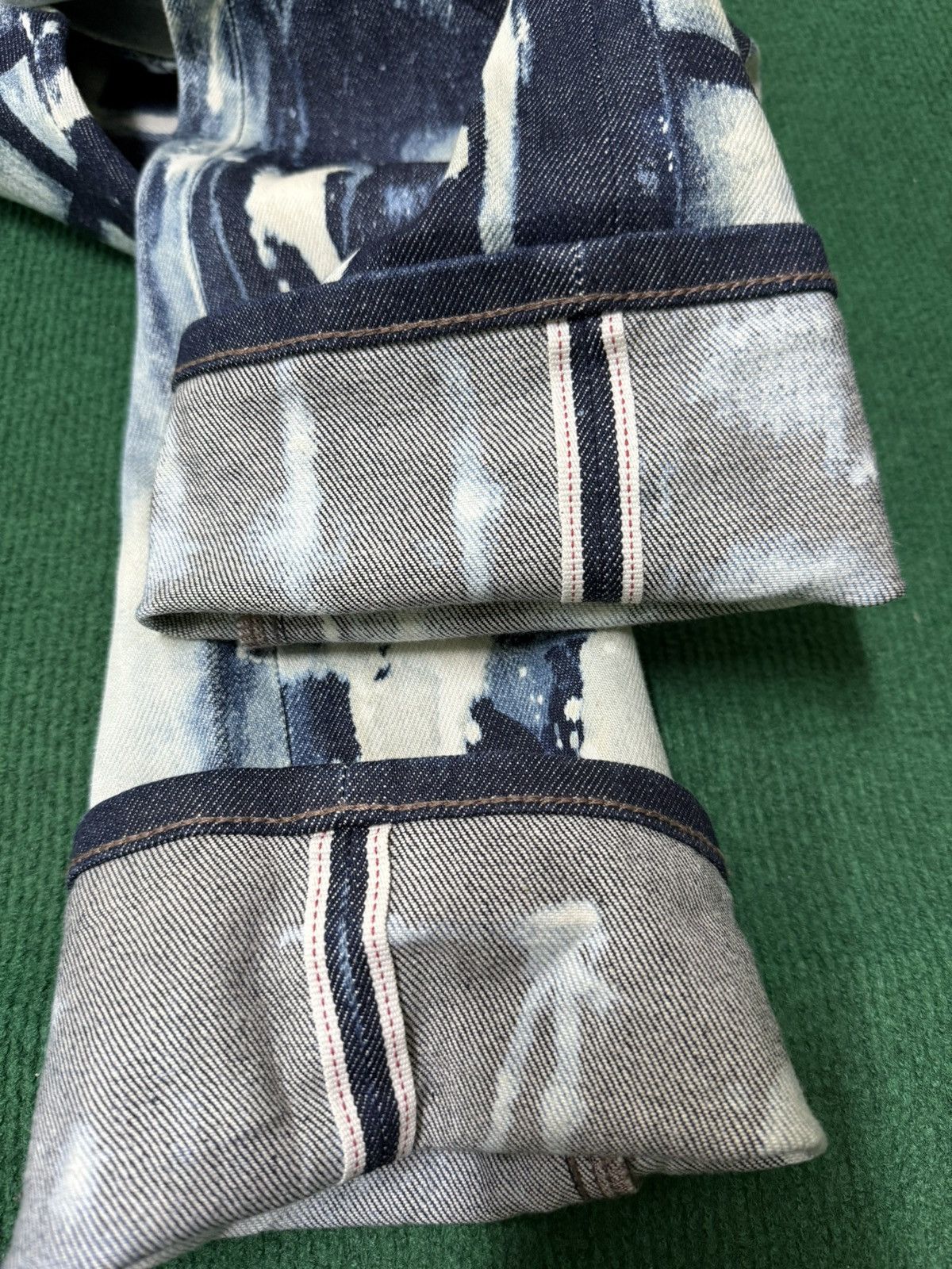 Uniqlo Uniqlo Selvage Colour Bleach Design Jeans Size US 35 - 7 Thumbnail