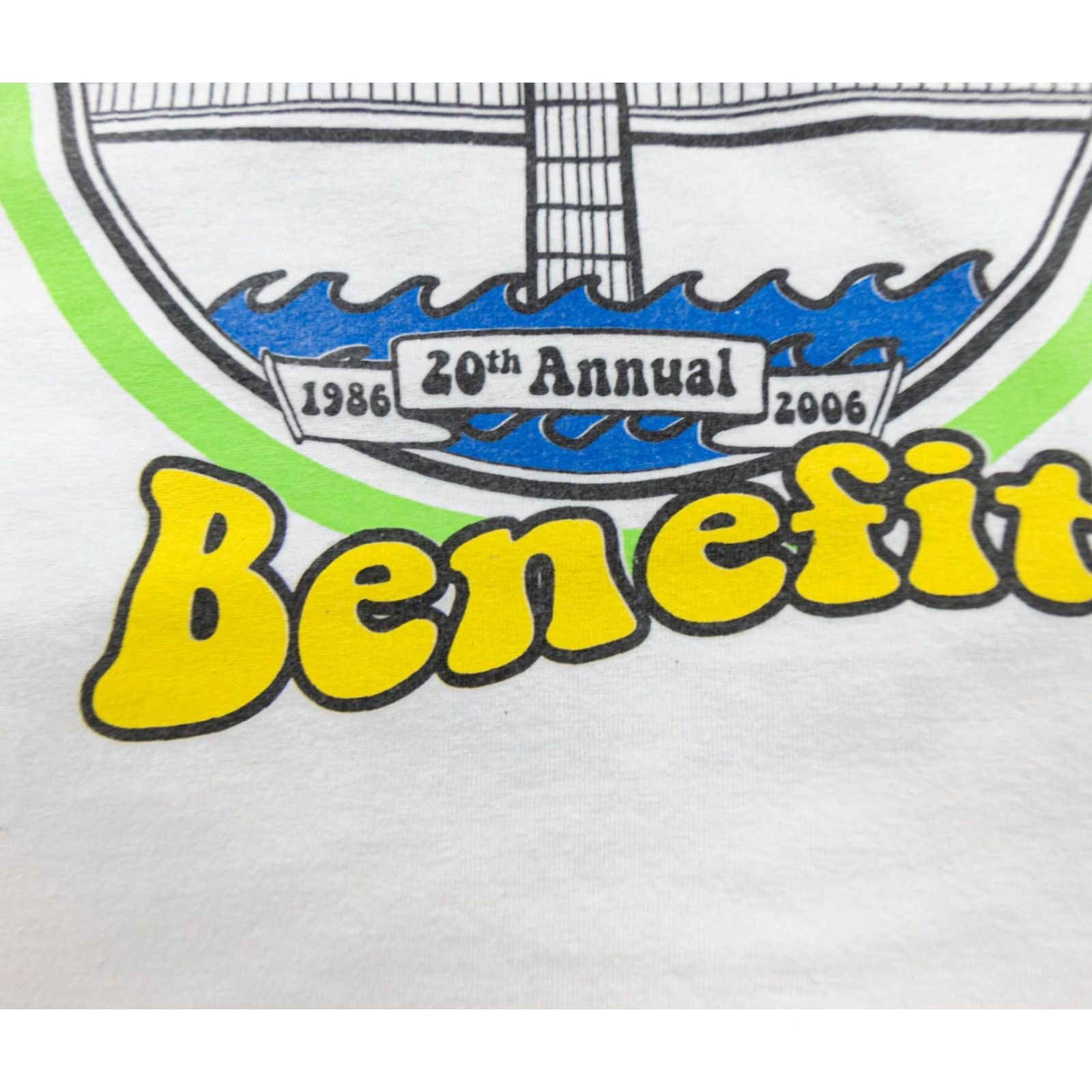Vintage VINTAGE Band T-Shirt Mens XL White 2006 Bridge School Benefit Neil Young Concert Music Logo Size US XL / EU 56 / 4 - 3 Thumbnail