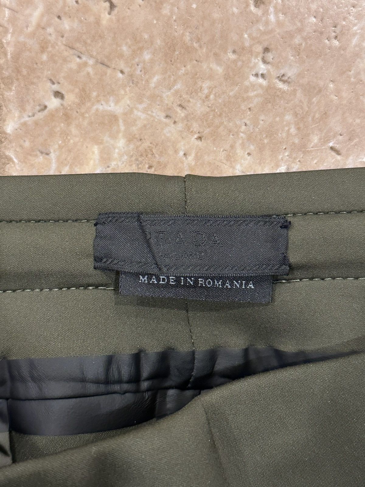 Prada Prada Neoprene Linea Rossa Logo Tech Olive Track Jogger Pant Size US 36 / EU 52 - 4 Thumbnail