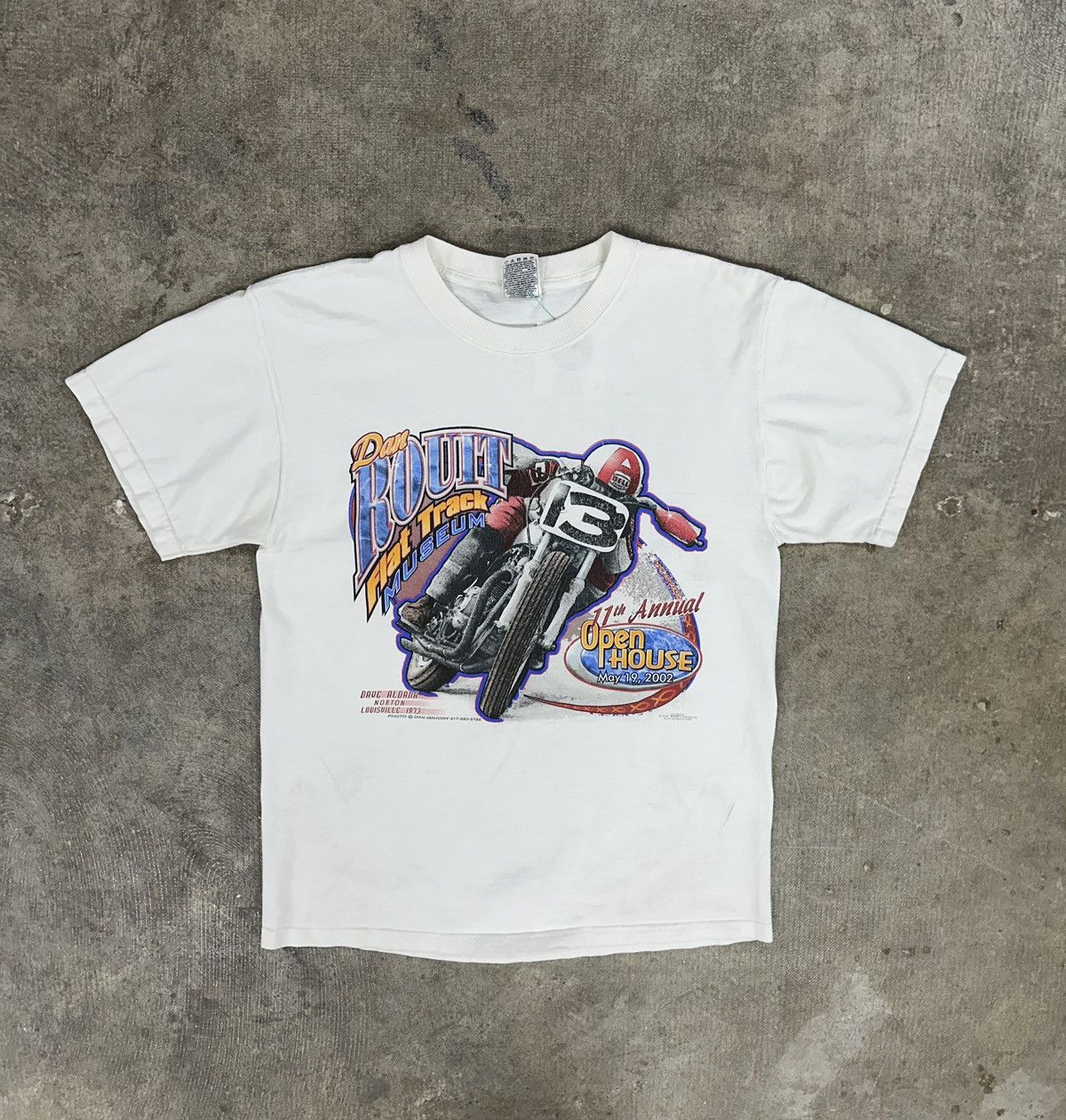 Vintage 90s Flat Track Museum Racing T-Shirt