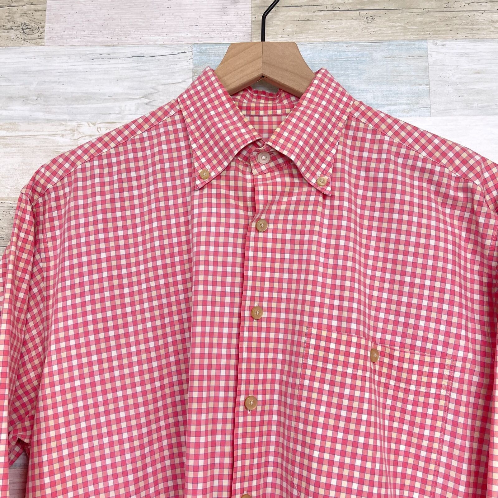 Scott Barber Scott Barber Long Sleeve Button Down Shirt Pink Mens M Size US M / EU 48-50 / 2 - 2 Thumbnail