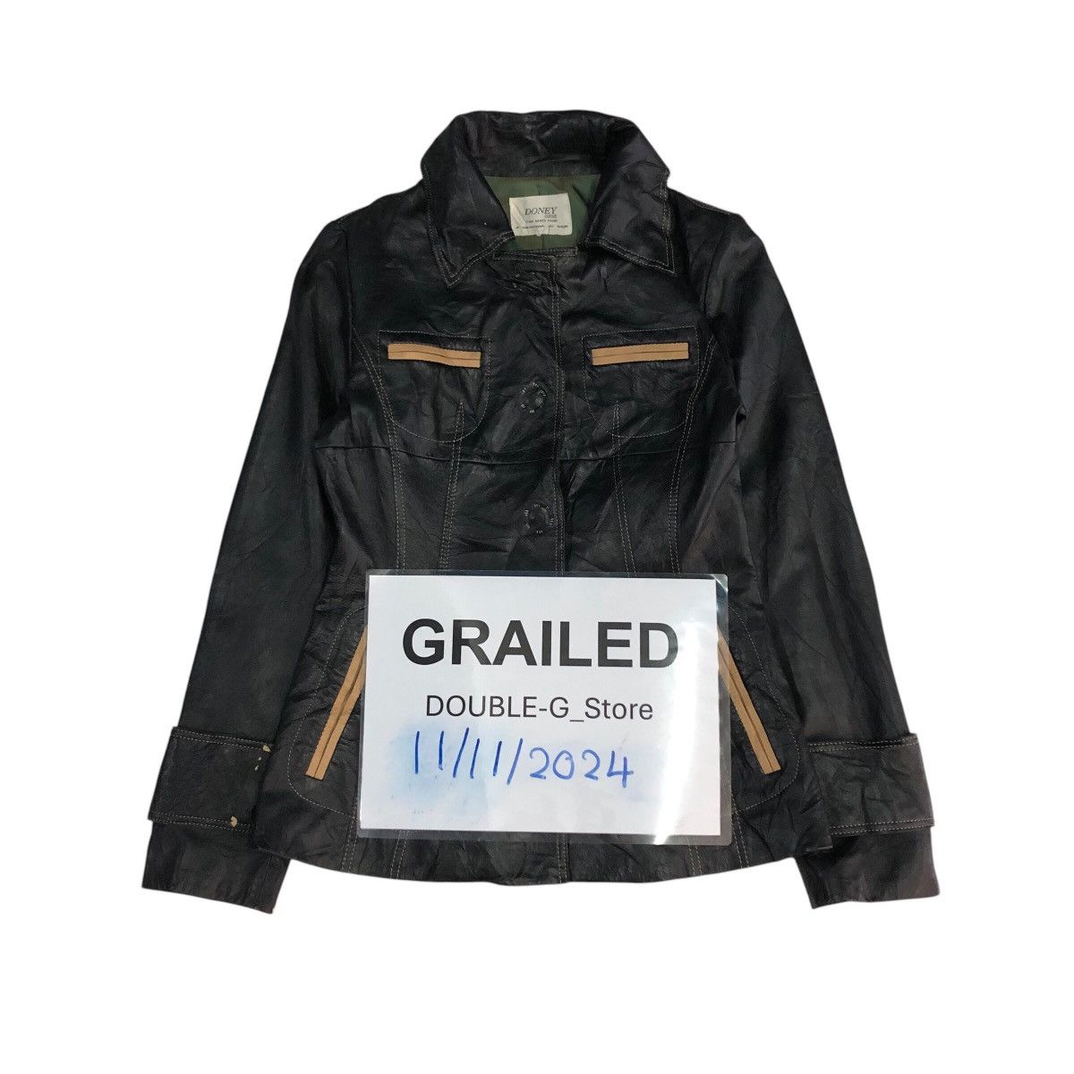 Japanese Brand 📌Vintage Biker Leather Jacket Doney Casa Issey Miyake Size US M / EU 48-50 / 2 - 1 Thumbnail