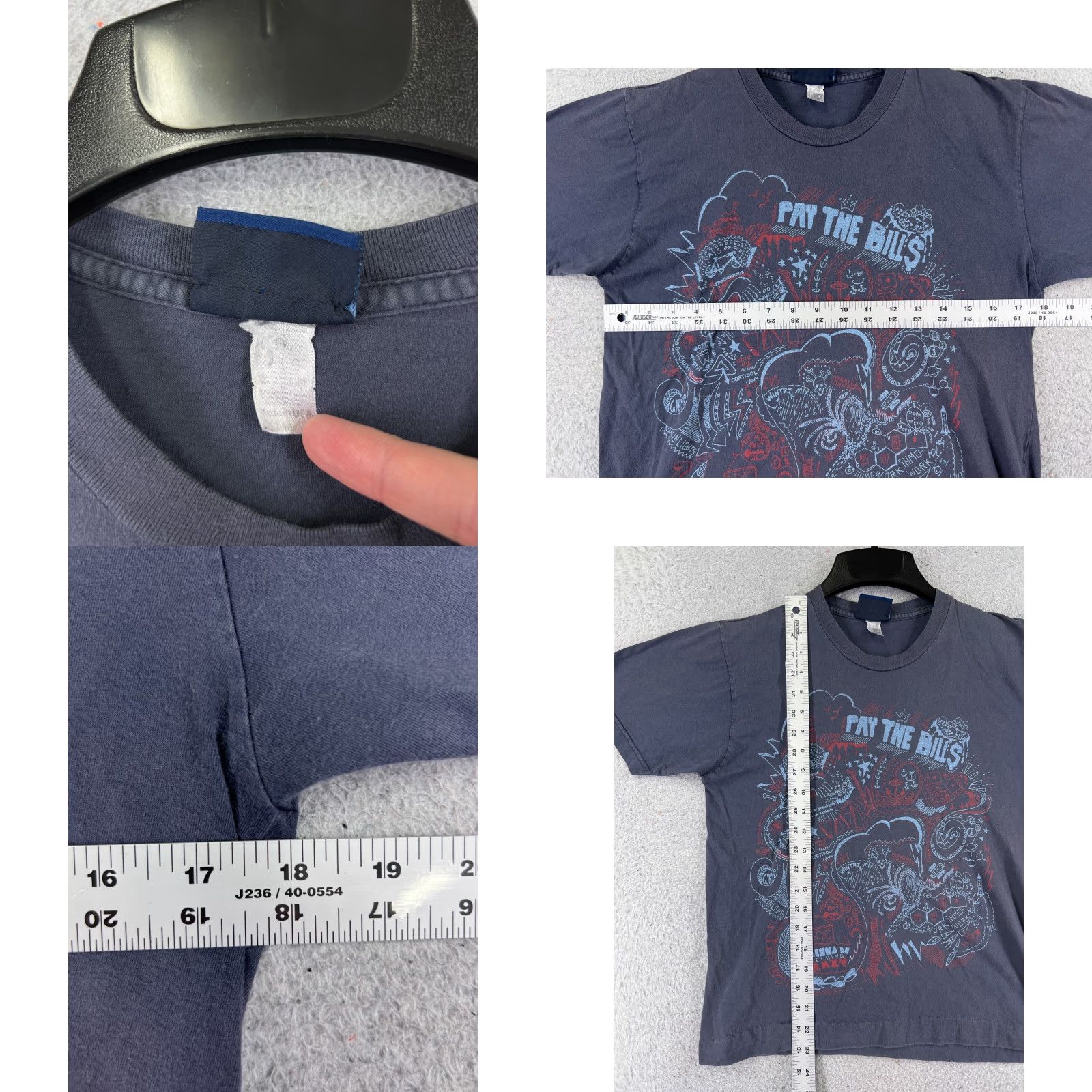 Bdg BDG Shirt Womens M Blue Casual Short Sleeve Crew Neck Pullover Cotton Blend Jersey T-Shirt USA Made Basic Size M / US 6-8 / IT 42-44 - 8 Thumbnail