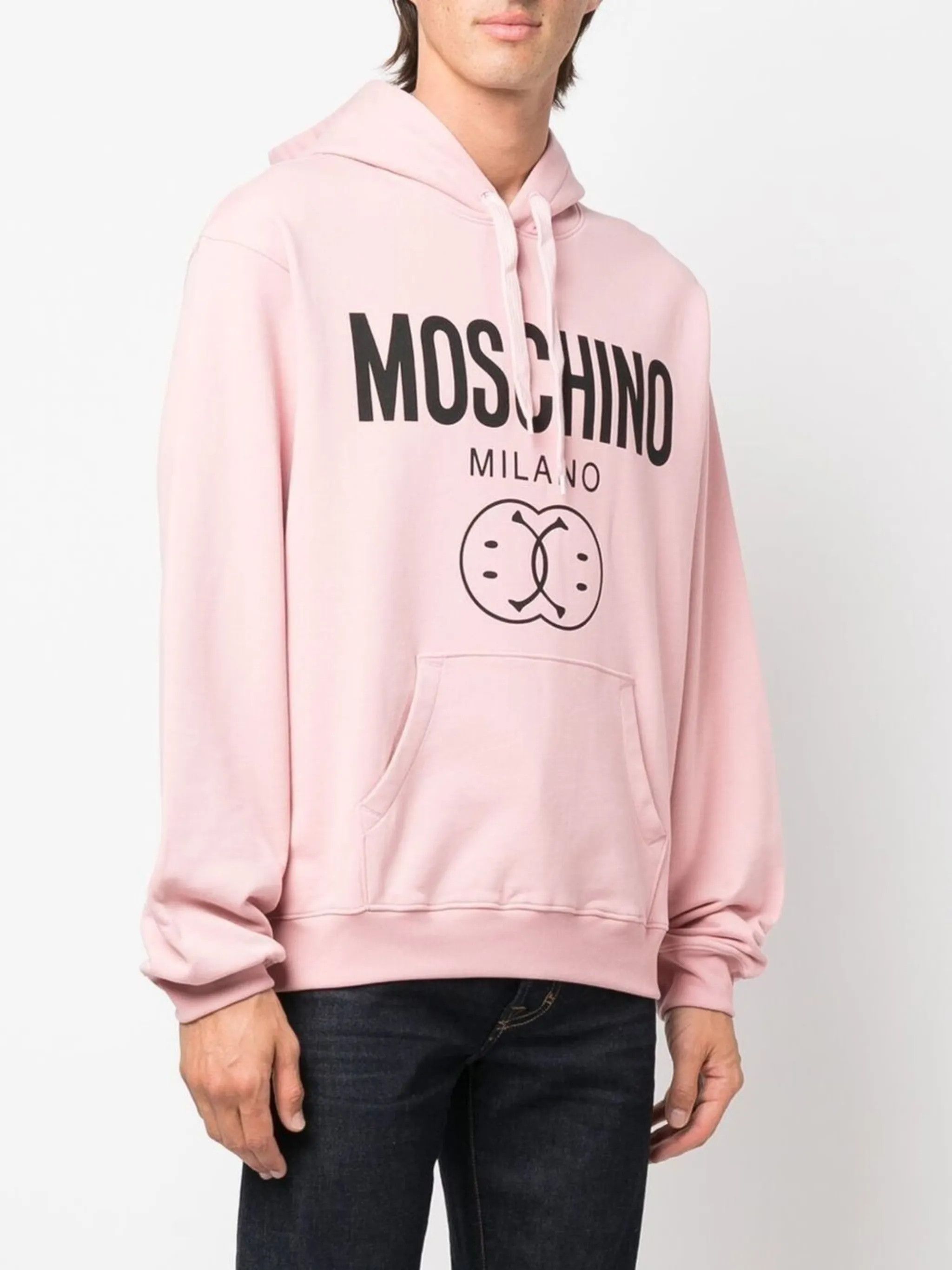 Moschino o1y0225 Logo Hoodie in Pink Size US M / EU 48-50 / 2 - 3 Thumbnail