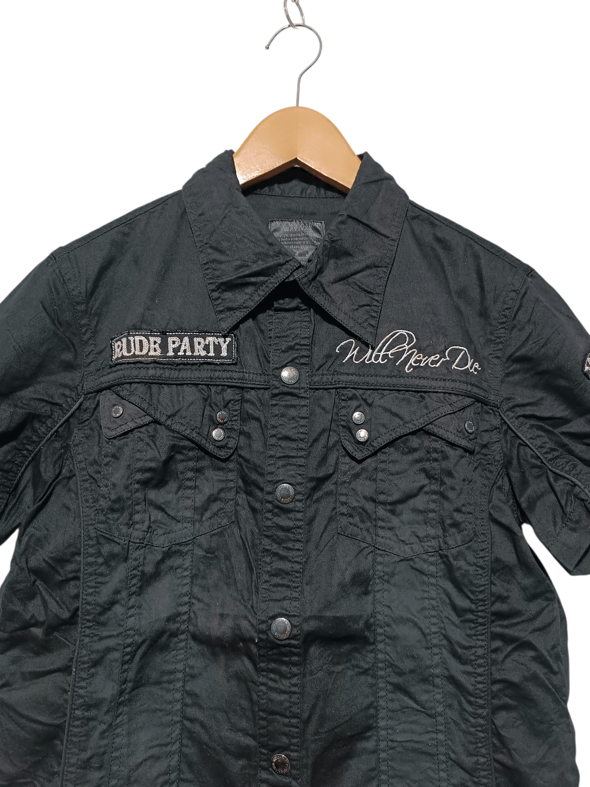 In The Attic In The Attic Embroidery Black Shirt Size US M / EU 48-50 / 2 - 3 Thumbnail