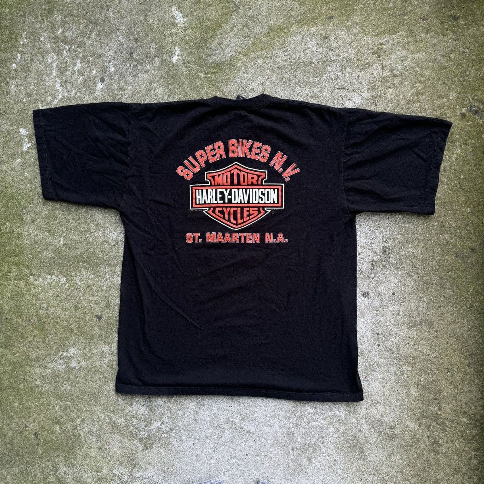 Harley Davidson Harley Oversized Chrome Big Logo Shirt ERD Grunge Biker WCC Size US L / EU 52-54 / 3 - 12 Thumbnail