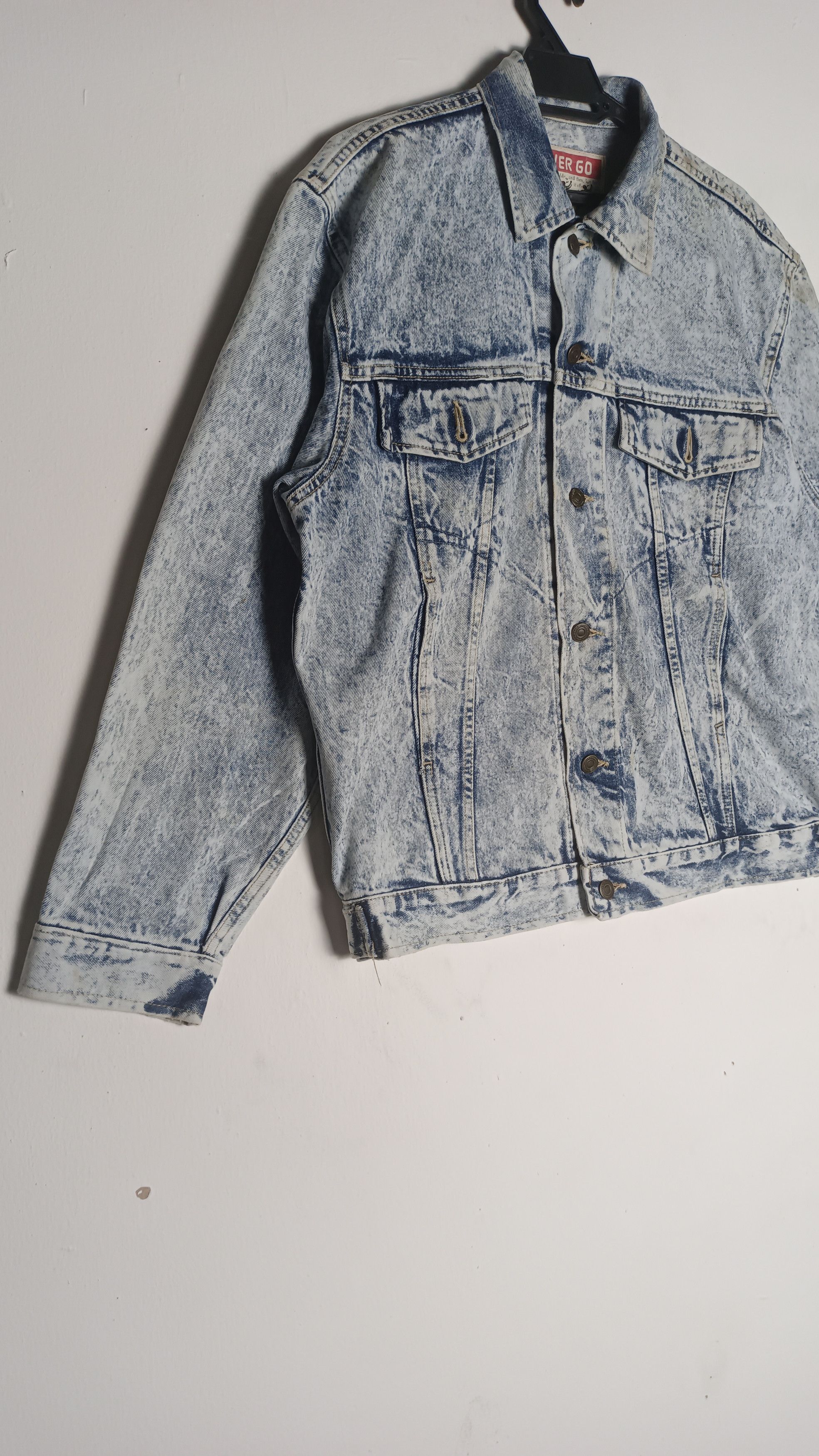Japanese Brand × Vintage RARE VINTAGE 💥DENIM JACKET OVER GO Size US L / EU 52-54 / 3 - 7 Thumbnail