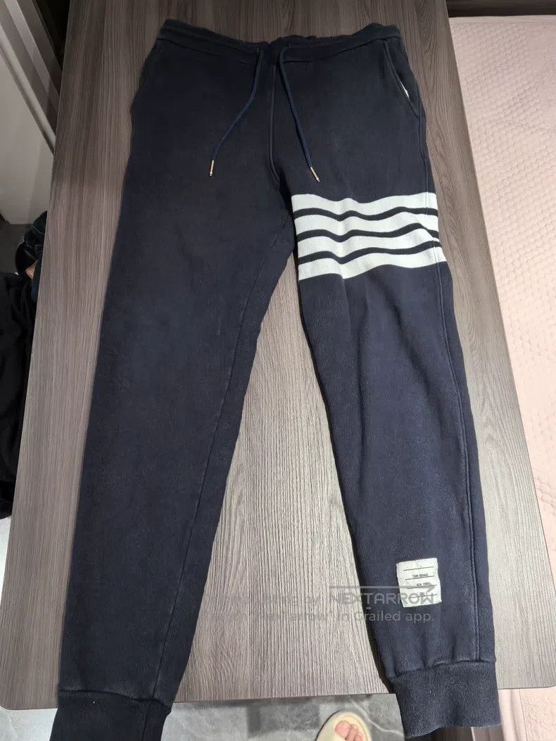 Thom Browne Thom Browne size 3 Comfortable, casual knit sports pants wi Size US 41 - 1 Thumbnail