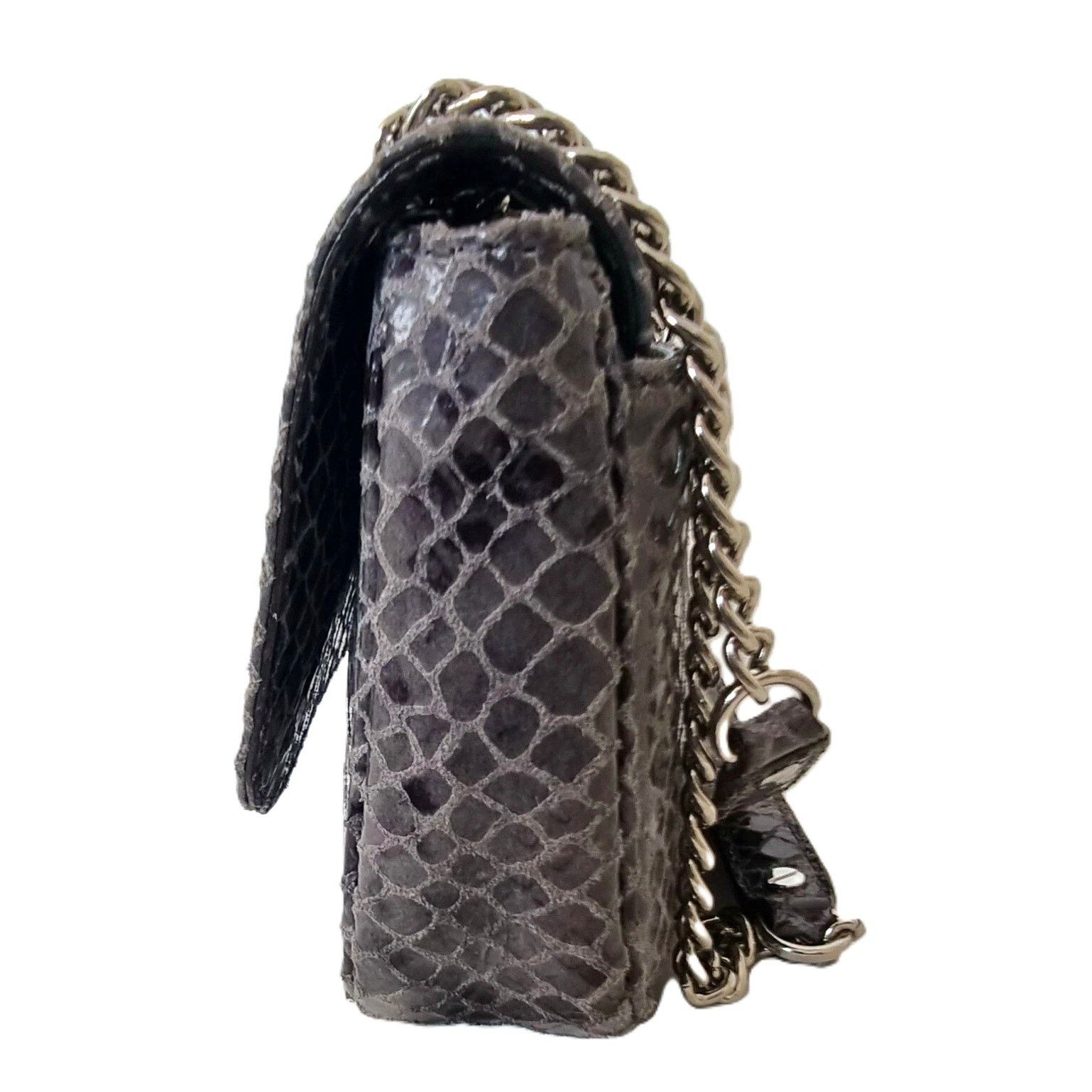 Michael Kors Michael Kors Fulton Python Embossed Leather Chain Strap Bag Size ONE SIZE - 10 Thumbnail