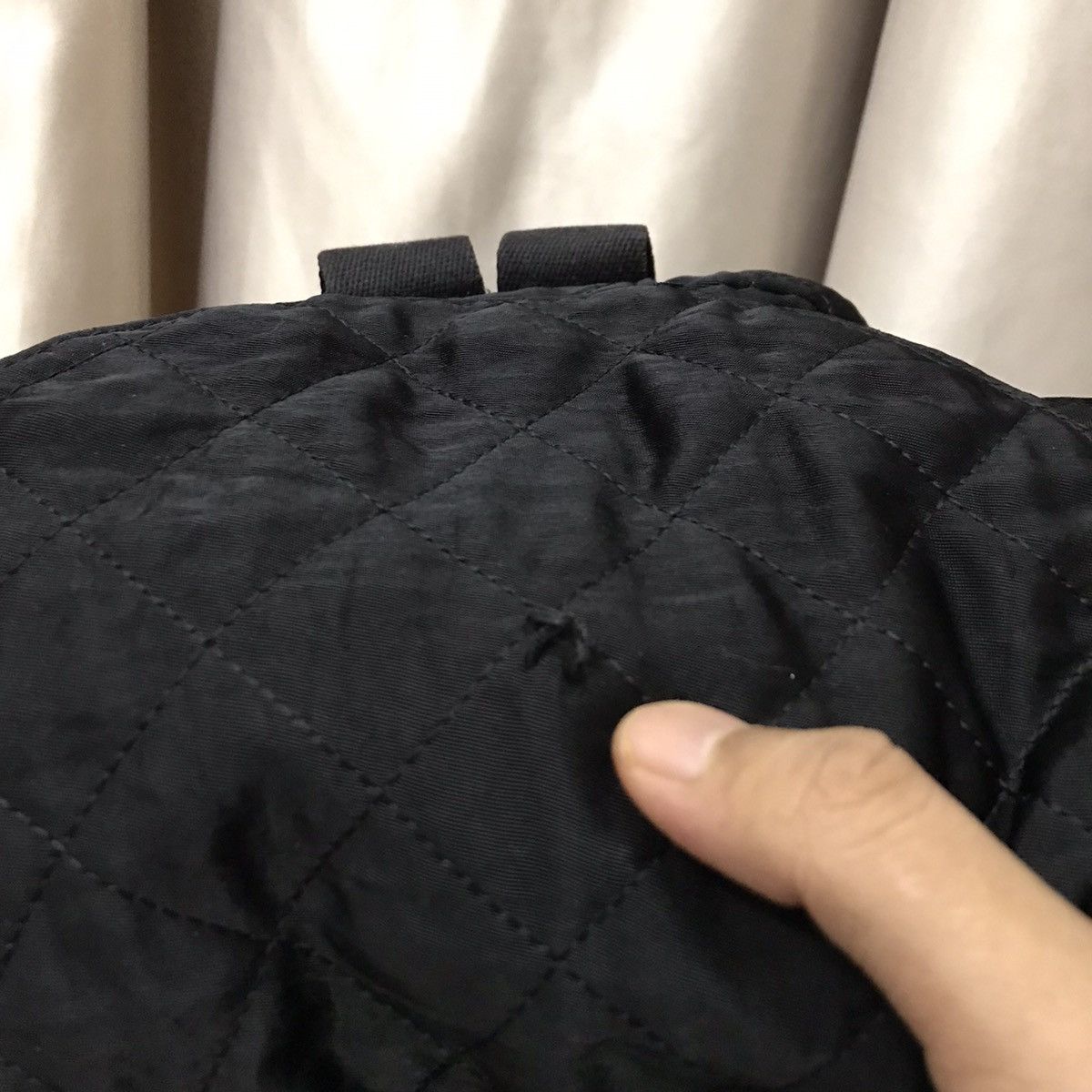 Designer × Sonia Rykiel Sonia Rykiel Quilted Nylon Single Button Mini Backpack Size ONE SIZE - 7 Thumbnail