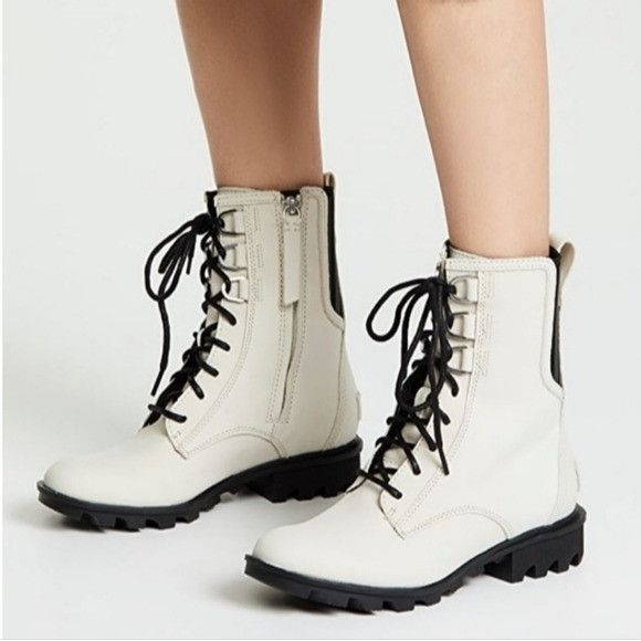 SOREL Sorel Phoenix Fawn Off White Nubuck Suede Leather Lace-up Co Size US 7 / IT 37 - 1 Thumbnail