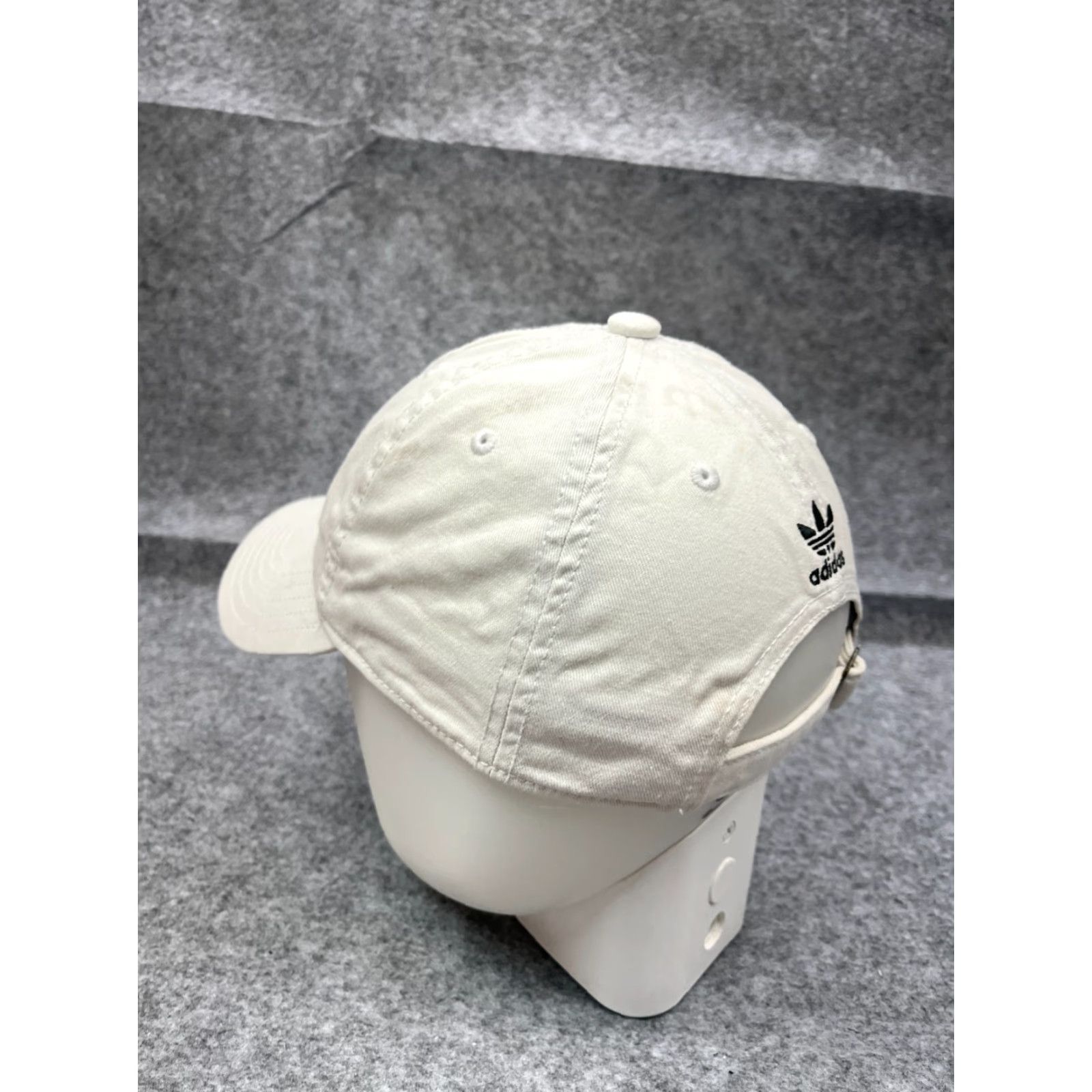 Adidas Adidas Hat Cap Strap Back Women One Size White 100% Cotton Twill Embroidered"} Size ONE SIZE - 5 Thumbnail