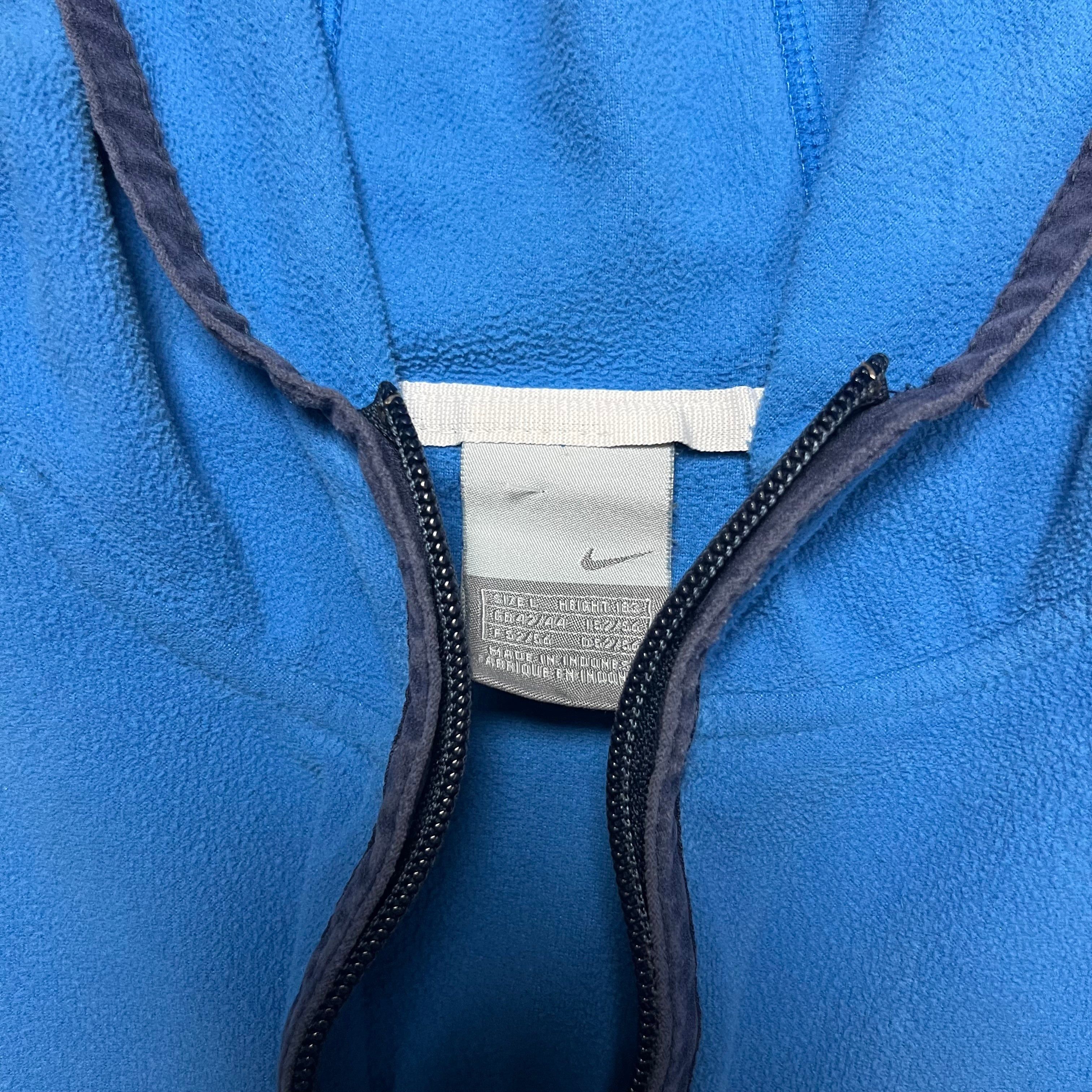 Nike Vintage Nike Blue Quarter Zip Fleece Sweater - L Size US L / EU 52-54 / 3 - 4 Thumbnail