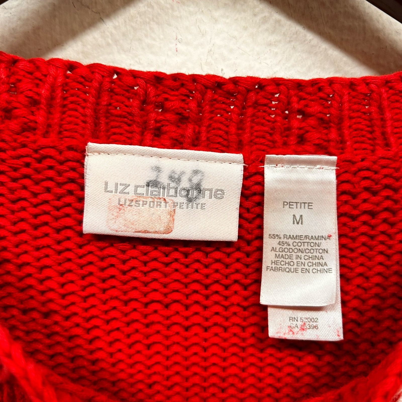 Vintage Vintage Knitted Snowflake Sweater Liz Claiborne Size Medium Size M / US 6-8 / IT 42-44 - 4 Thumbnail