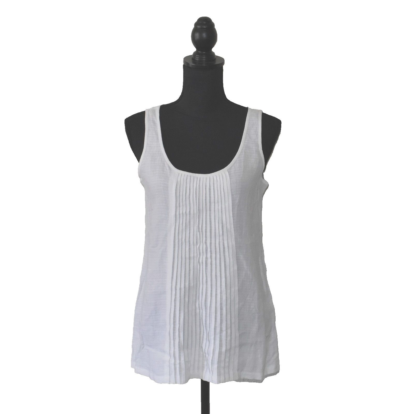 Eileen Fisher NWOT EILEEN FISHER White Scoop Neck Tank Top Size XS Size XS / US 0-2 / IT 36-38 - 1 Thumbnail
