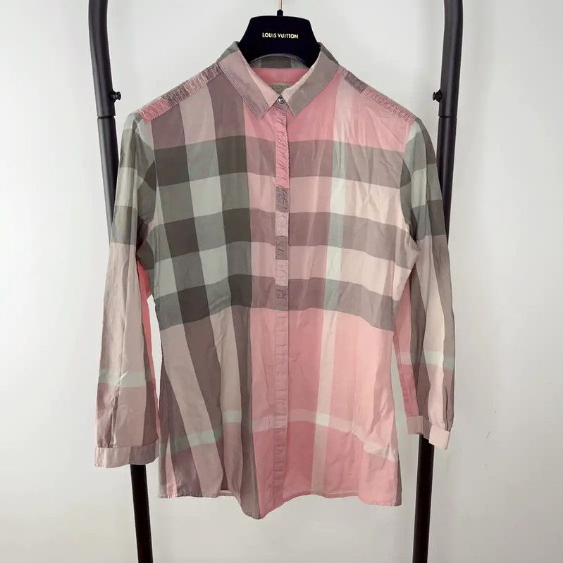 Burberry Burberry Pink Cotton Women's Shirt Size XS / US 0-2 / IT 36-38 - 1 Thumbnail