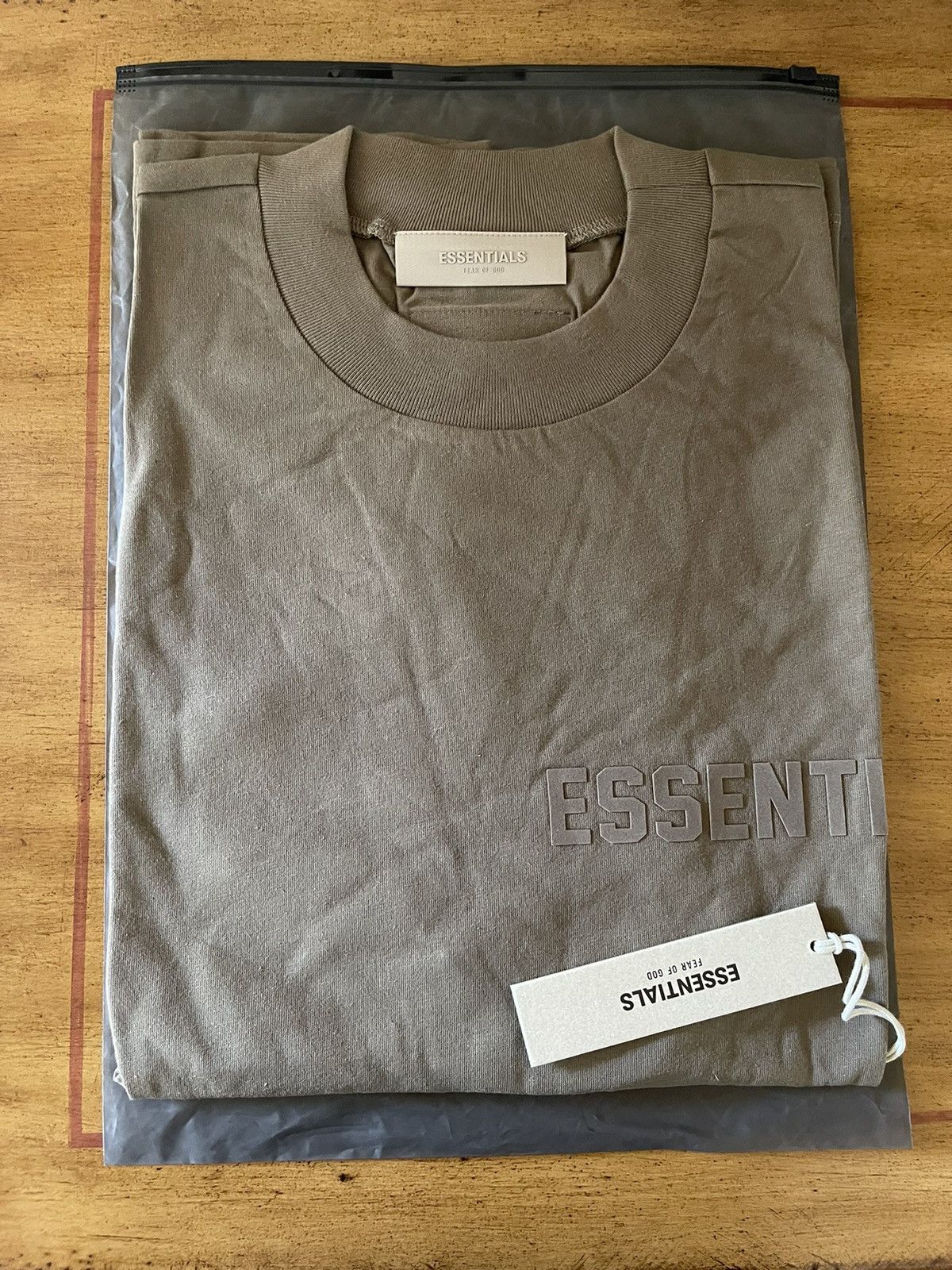 FOG × Fear of God × Pacsun Fear of God Essential Short Sleeve T-Shirt 'Wood' Size (L) Size US L / EU 52-54 / 3 - 1 Thumbnail