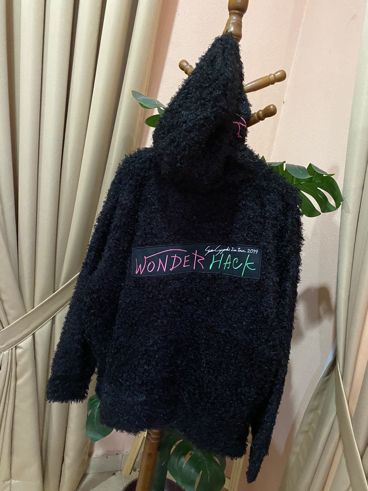 Japanese Brand WonderHack 2019 Yasutaka Nakata Tour Fuzzy Fleece Hoodie Size US M / EU 48-50 / 2 - 6 Thumbnail