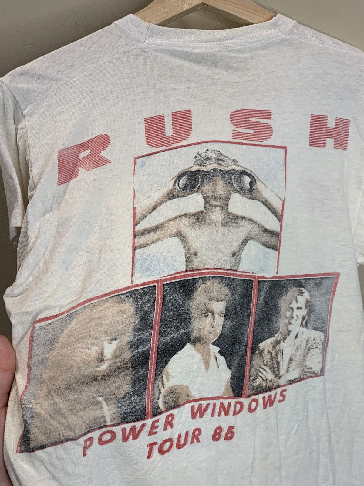 Band Tees × Vintage *RARE* Vintage 1985 Rush Power Windows Single Stitch Shirt Size US L / EU 52-54 / 3 - 4 Thumbnail