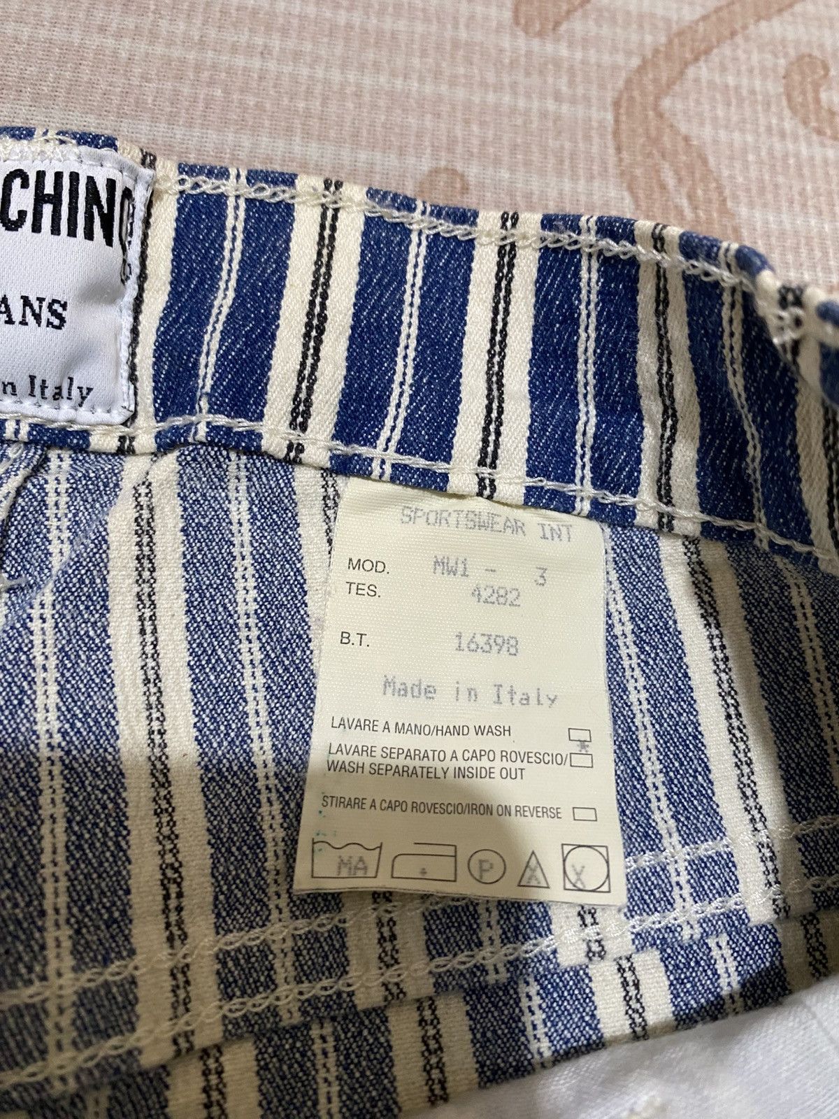 Moschino Moschino Italy Stripe Jeans Denim Women Size 23" - 8 Thumbnail