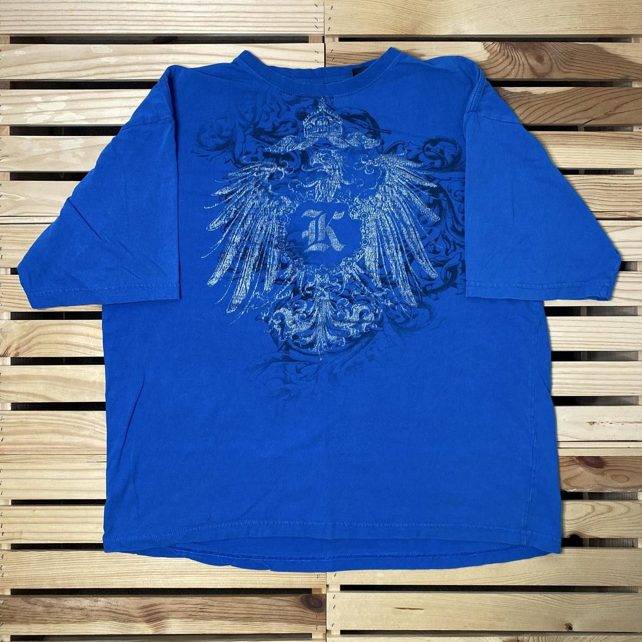 Other Vintage Kani Gold Blue Y2K Hip Hop Tee Size XL Size US XL / EU 56 / 4 - 1 Thumbnail