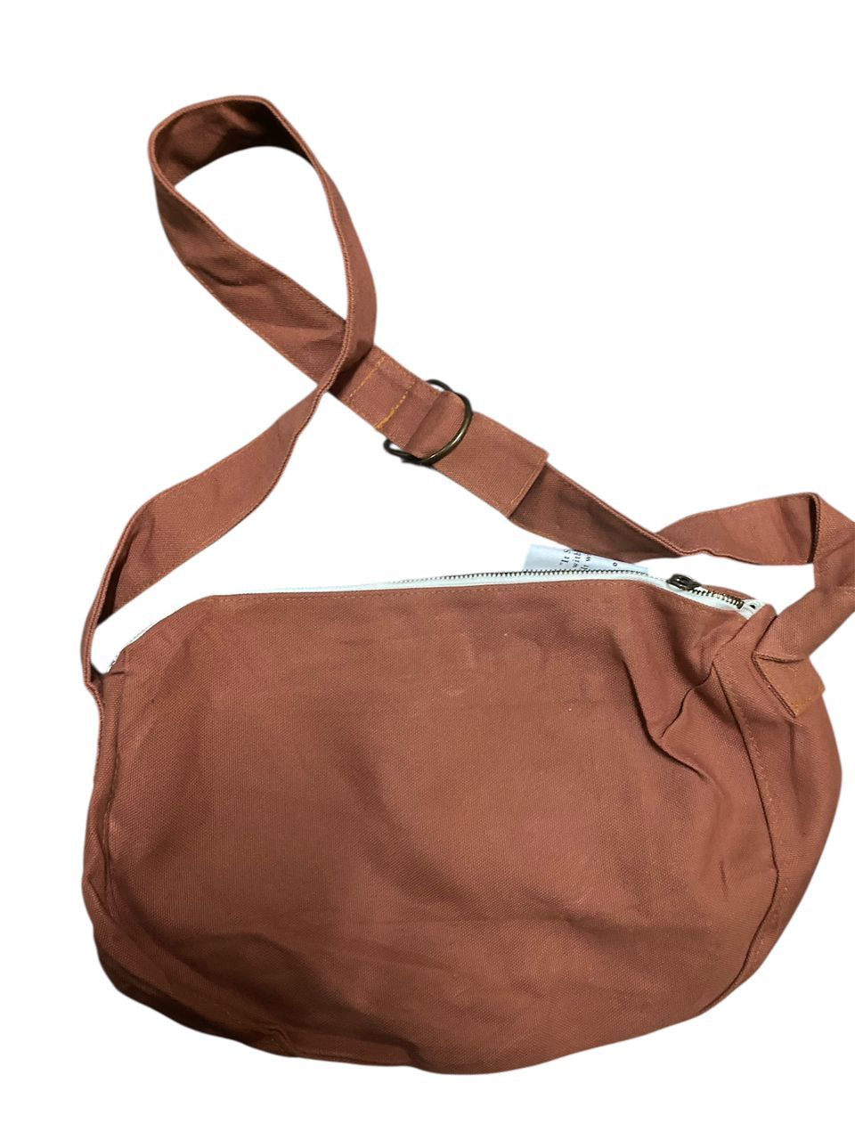 Japanese Brand “It shakes hands” brown canvas sling bag Size ONE SIZE - 2 Thumbnail