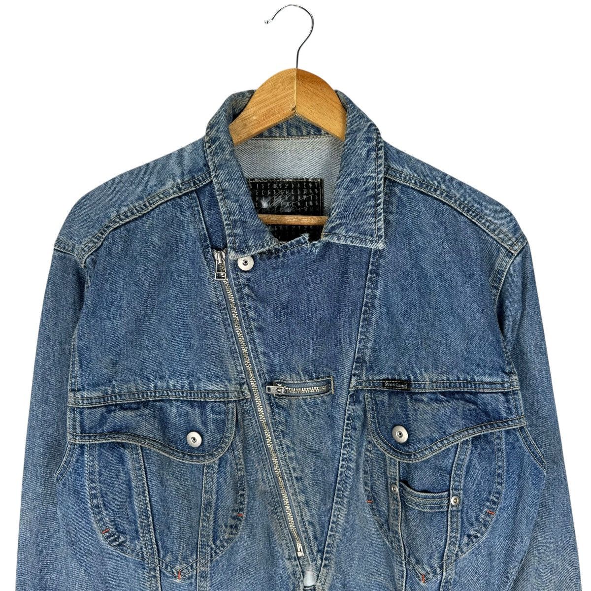 Camel ☀️90s SWEET CAMEL DENIM BIKERS CROPPED JACKET Size S / US 4 / IT 40 - 3 Thumbnail