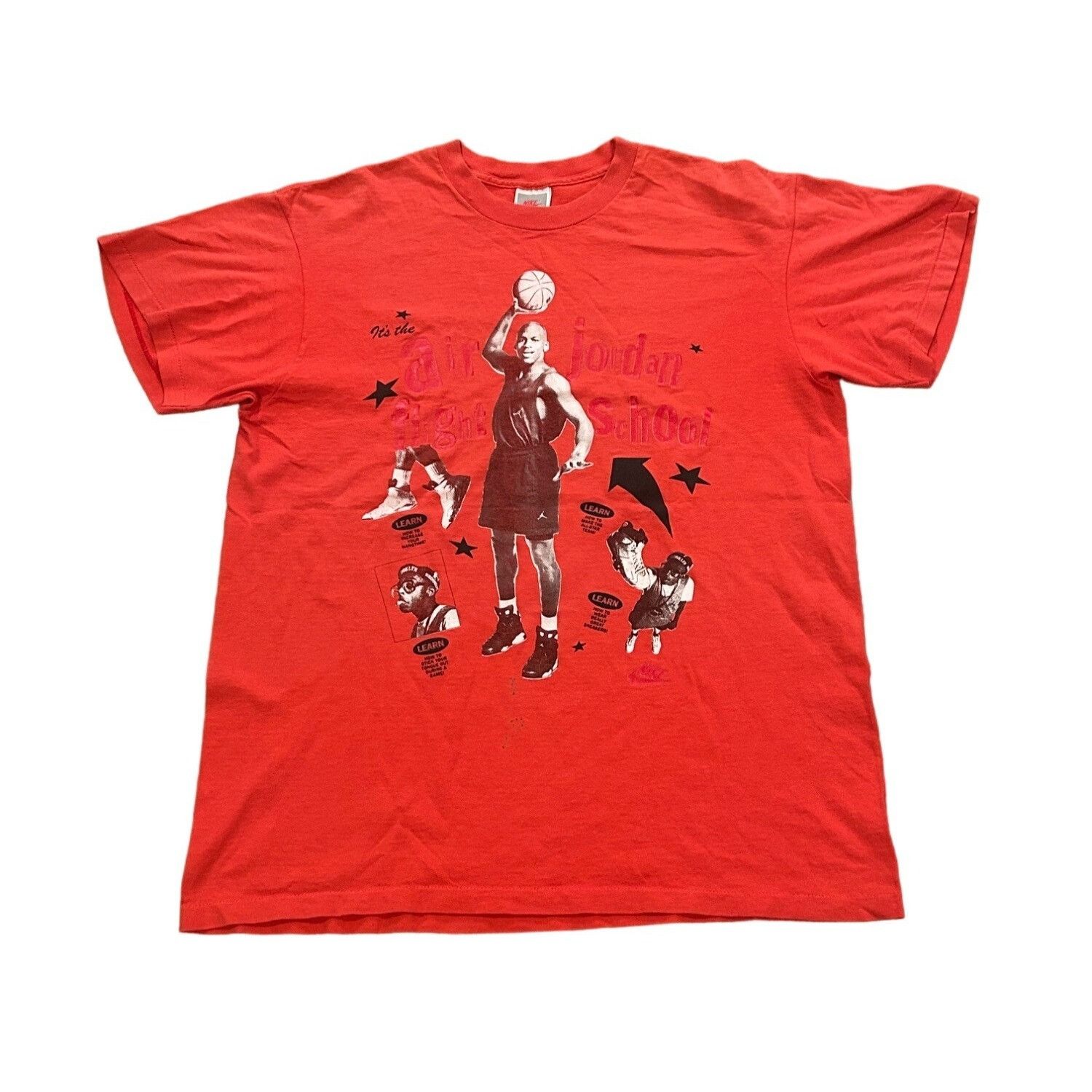 Nike Vintage 1990's Nike Air Jordan Flight School Single Stitch T Size US L / EU 52-54 / 3 - 1 Thumbnail