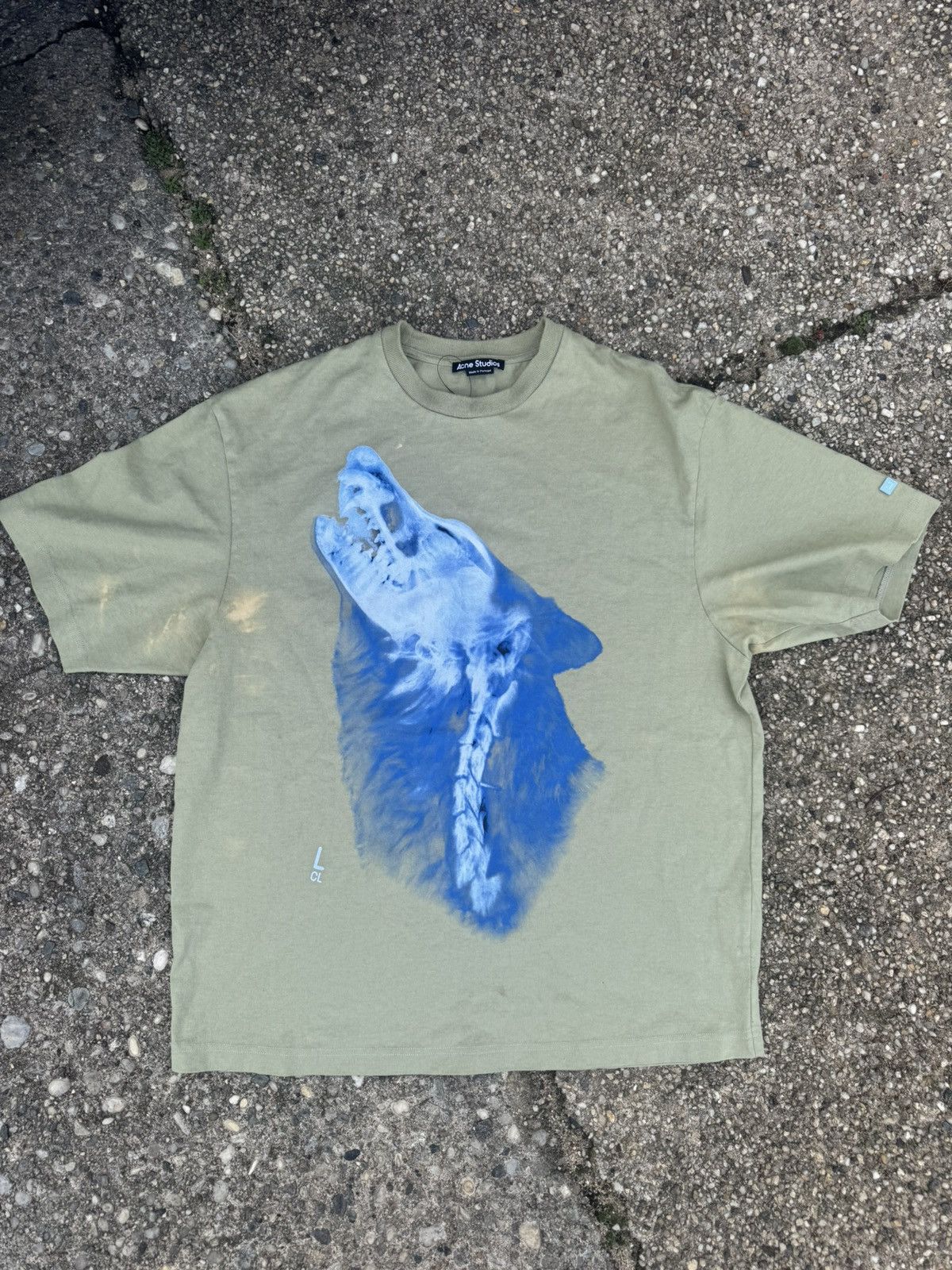 Acne Studios X-Ray Print Wolf Tee Size US L / EU 52-54 / 3 - 1 Thumbnail