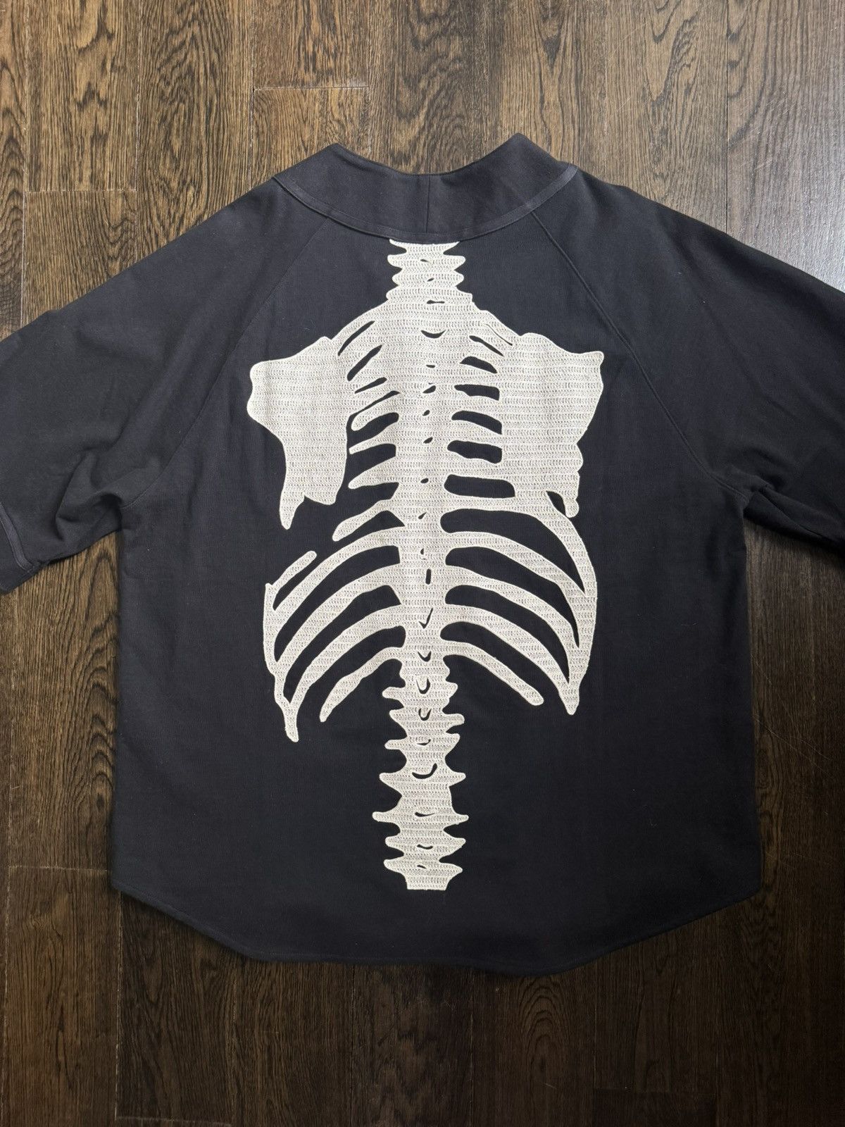 Kapital Kountry Kapital 16/- Densed Jersey Baseball Shirt (BONE) - Black Size US L / EU 52-54 / 3 - 6 Thumbnail