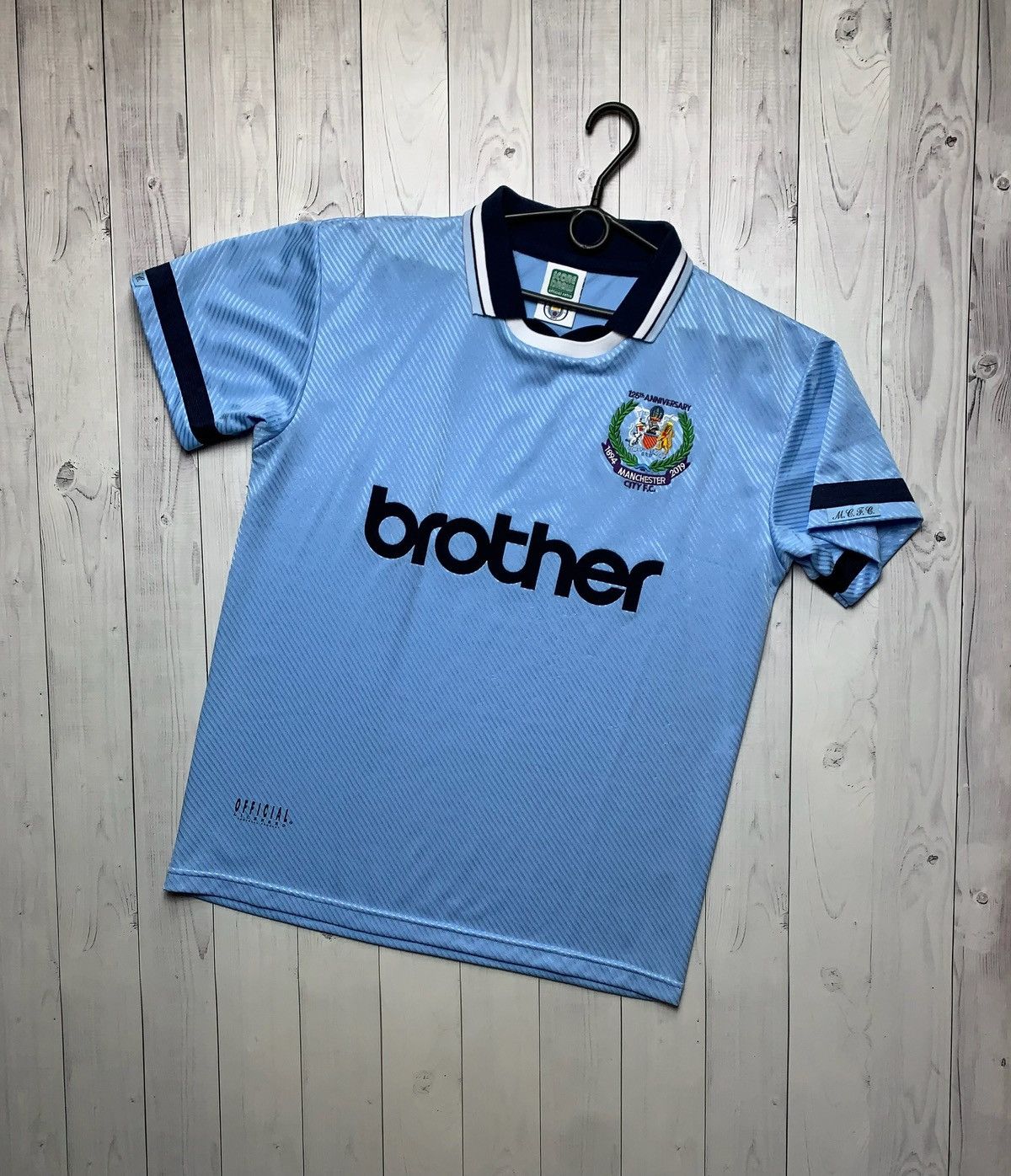 Vintage Vintage Manchester City soccer jersey retro blue size M Size US L / EU 52-54 / 3 - 1 Thumbnail